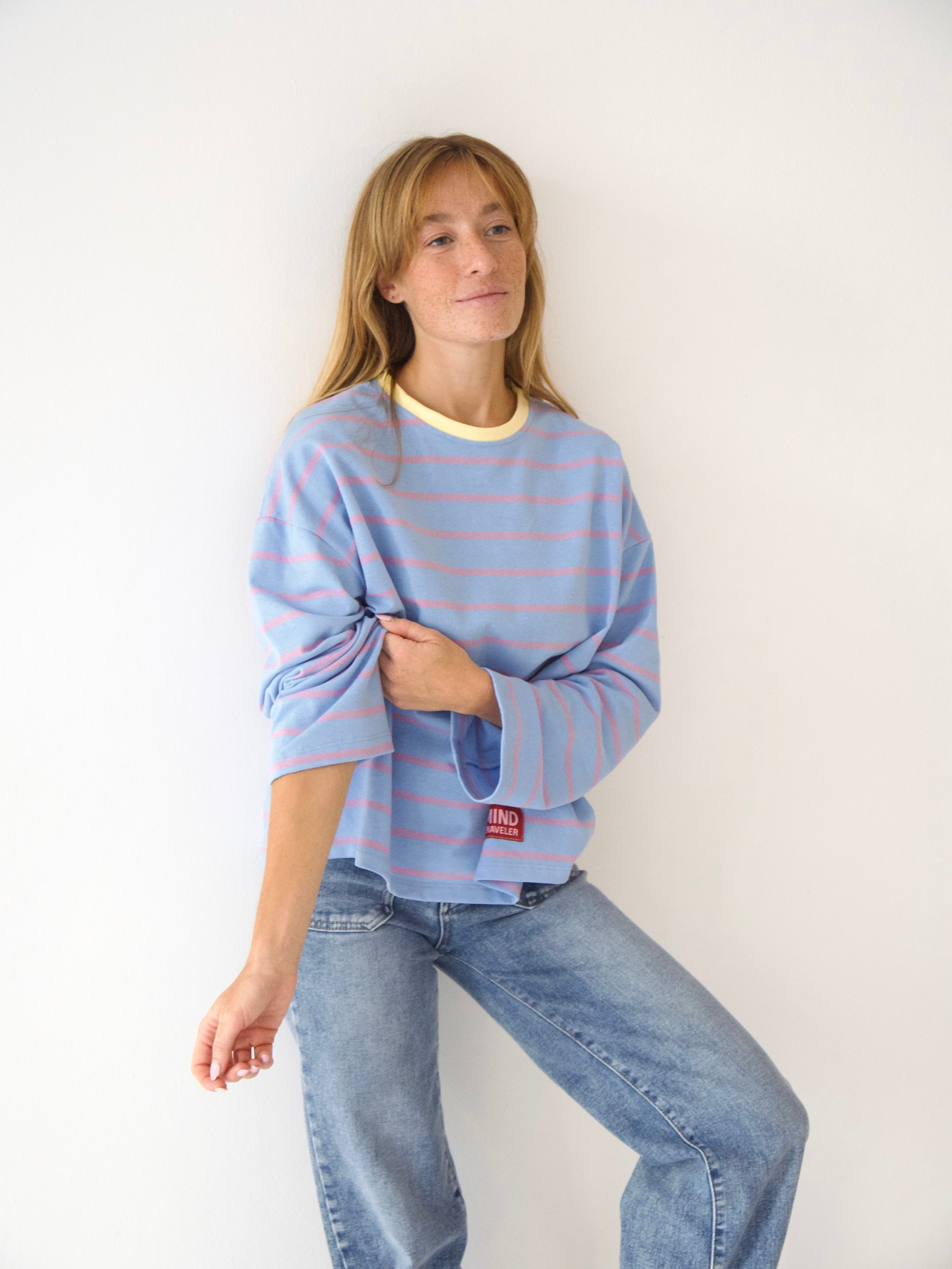 Camiseta Míriam Lavanda y Celeste