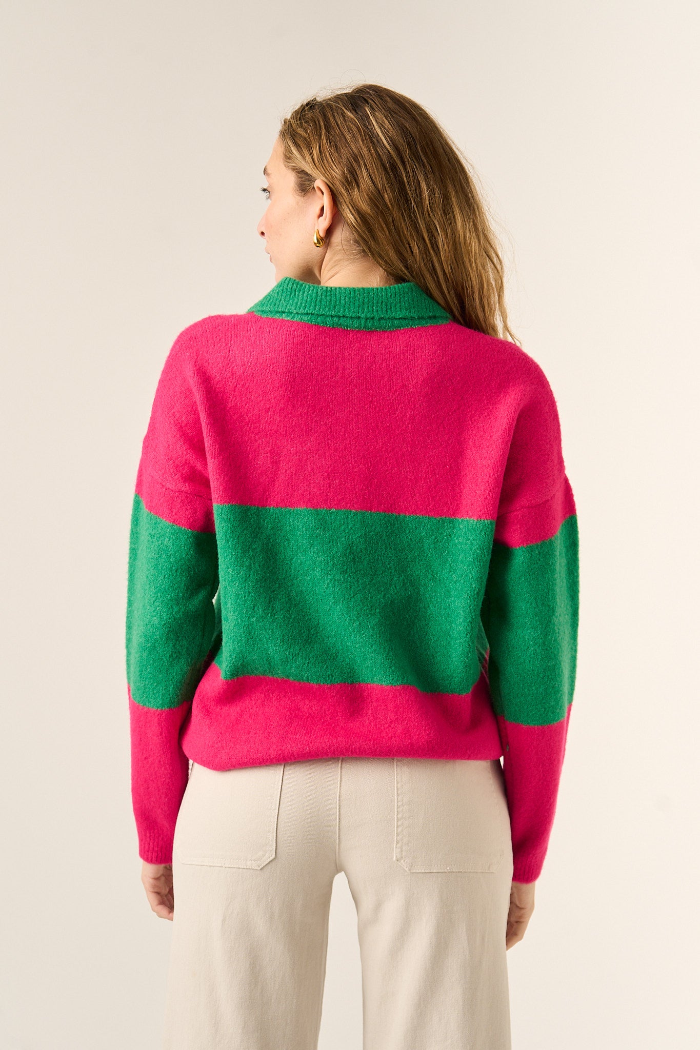 Jersey Paola Fucsia y Verde