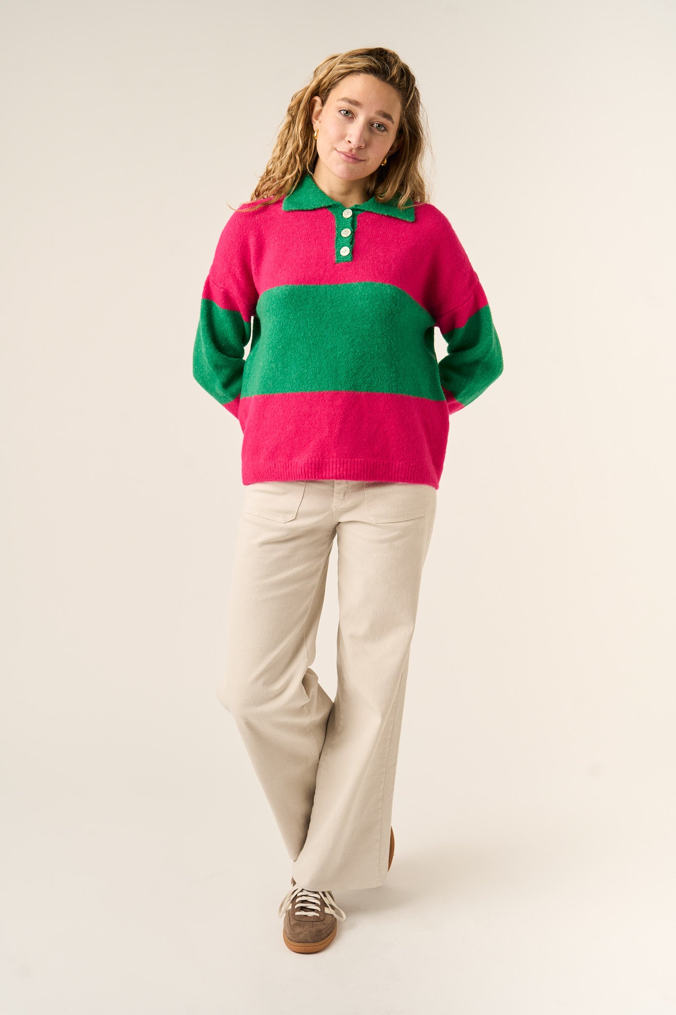 Jersey Paola Fucsia y Verde