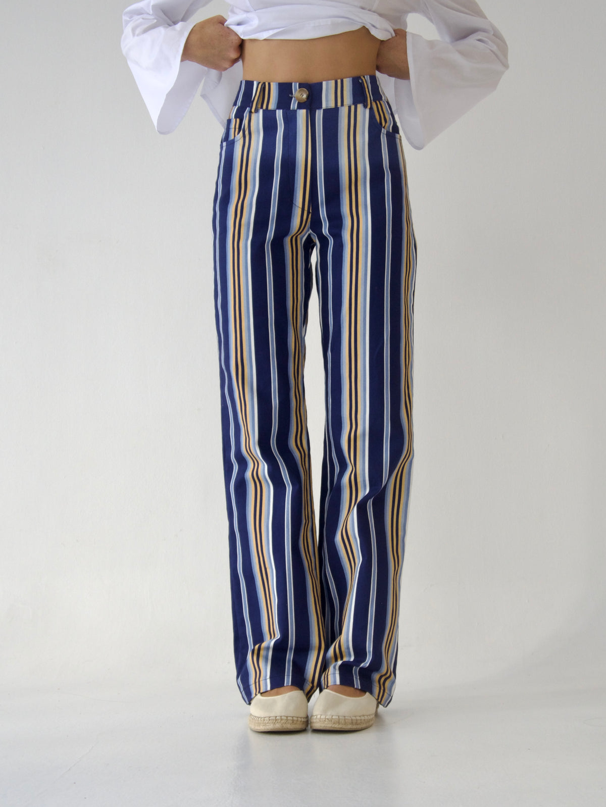 Jeans Inés Rayas Azul