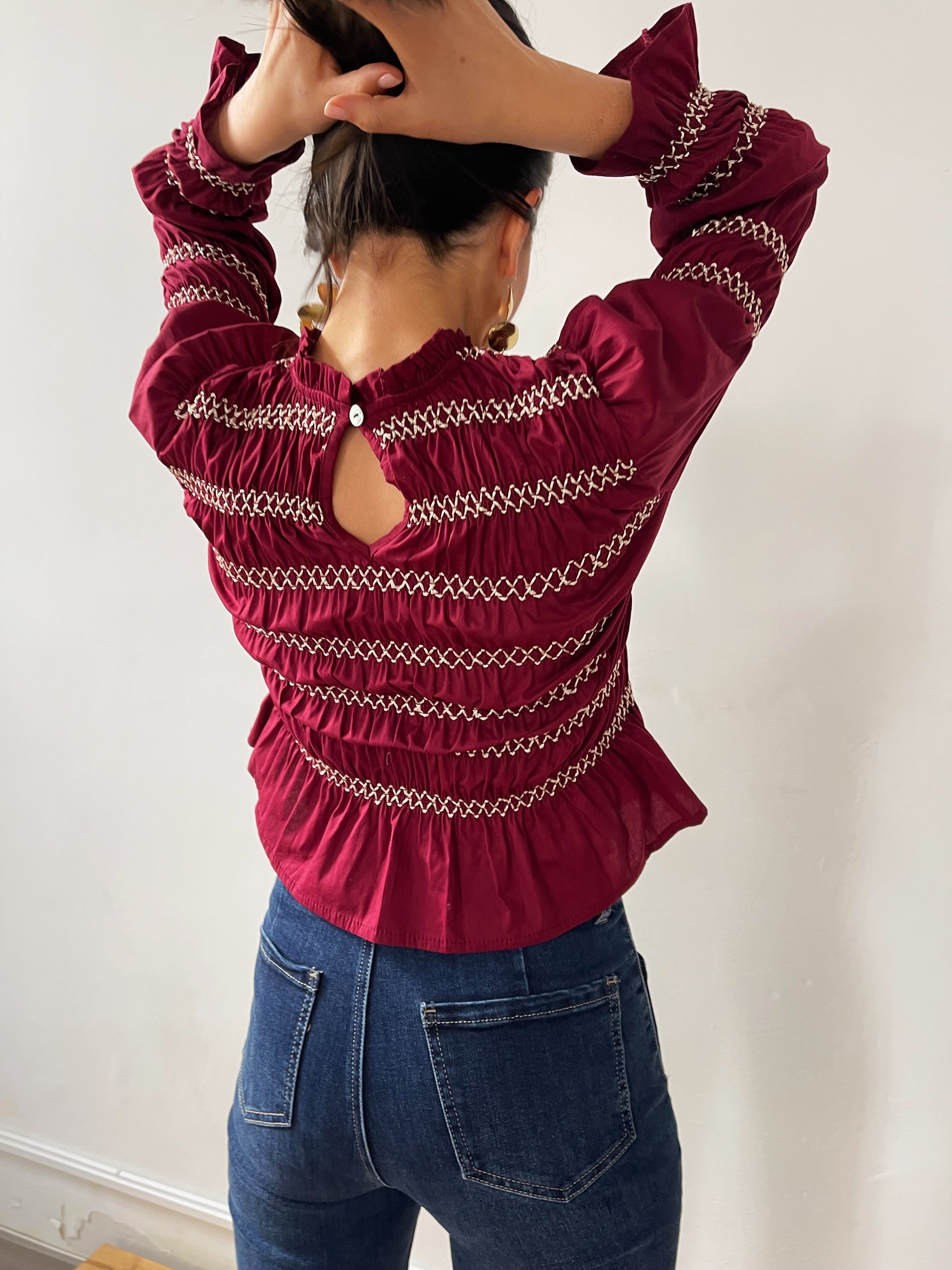 Blusa Eloise Burgundy