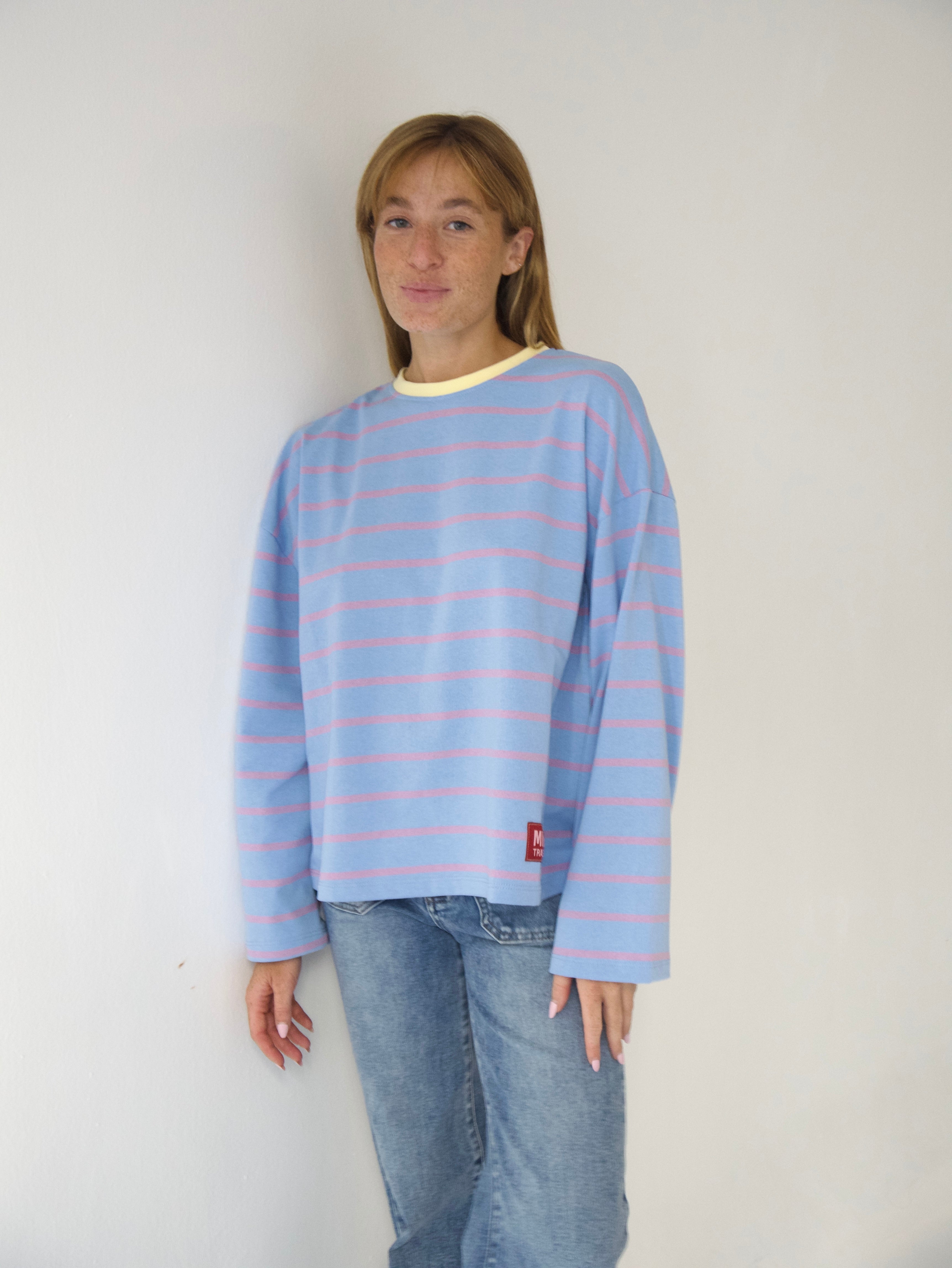 Camiseta Míriam Lavanda y Celeste