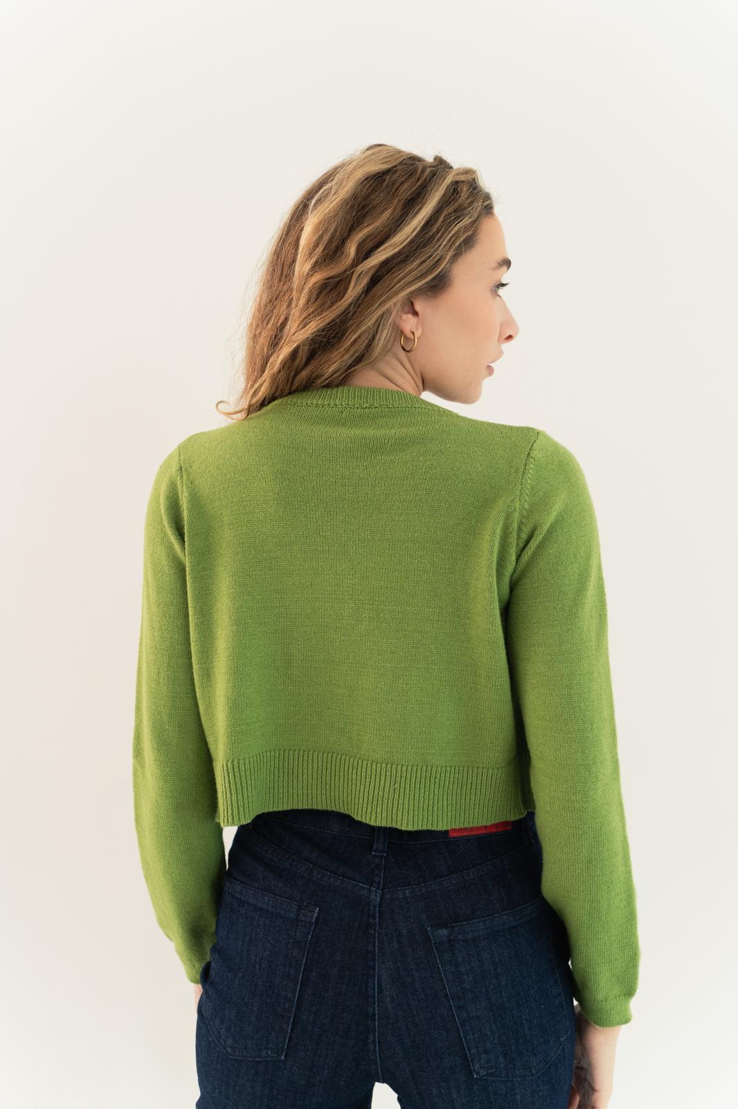 Cárdigan Inés Verde