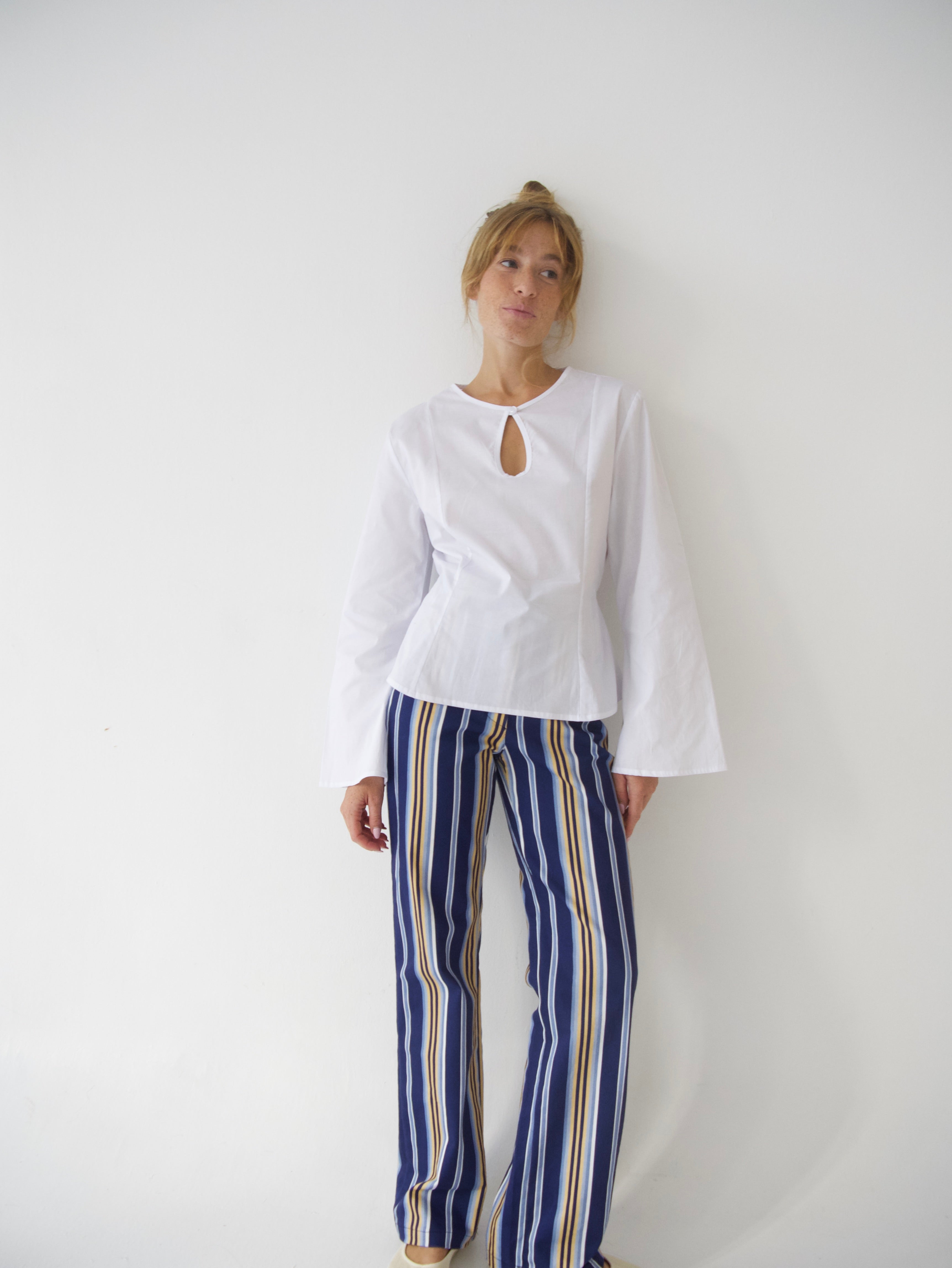 Jeans Inés Rayas Azul