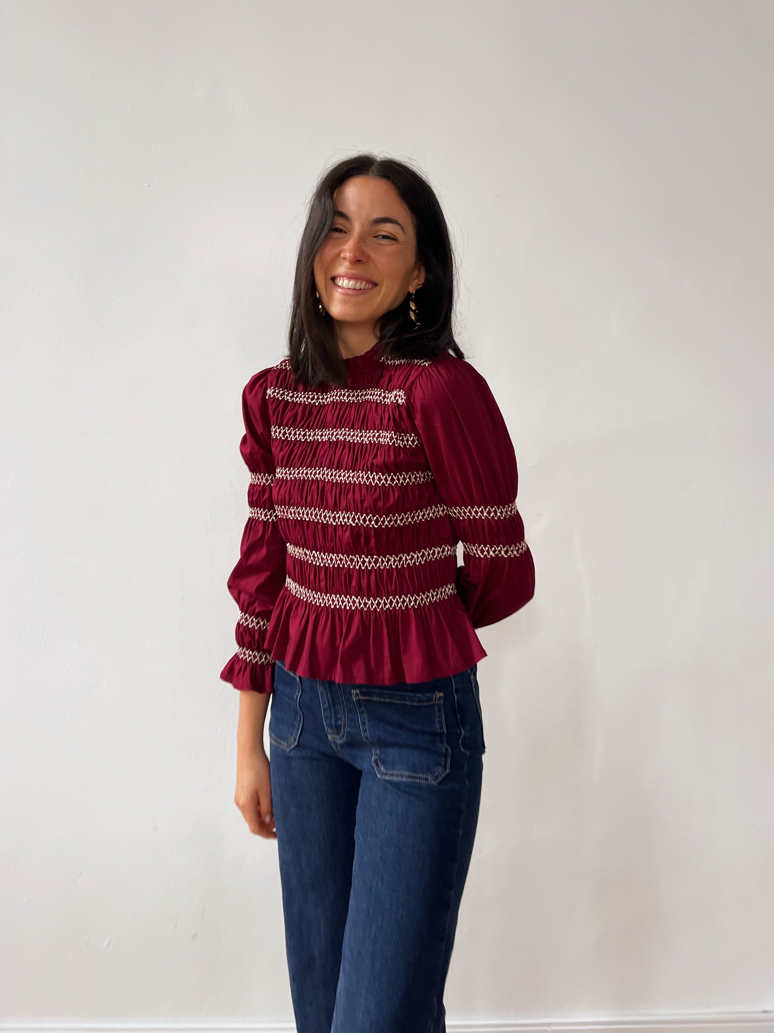 Blusa Eloise Burgundy
