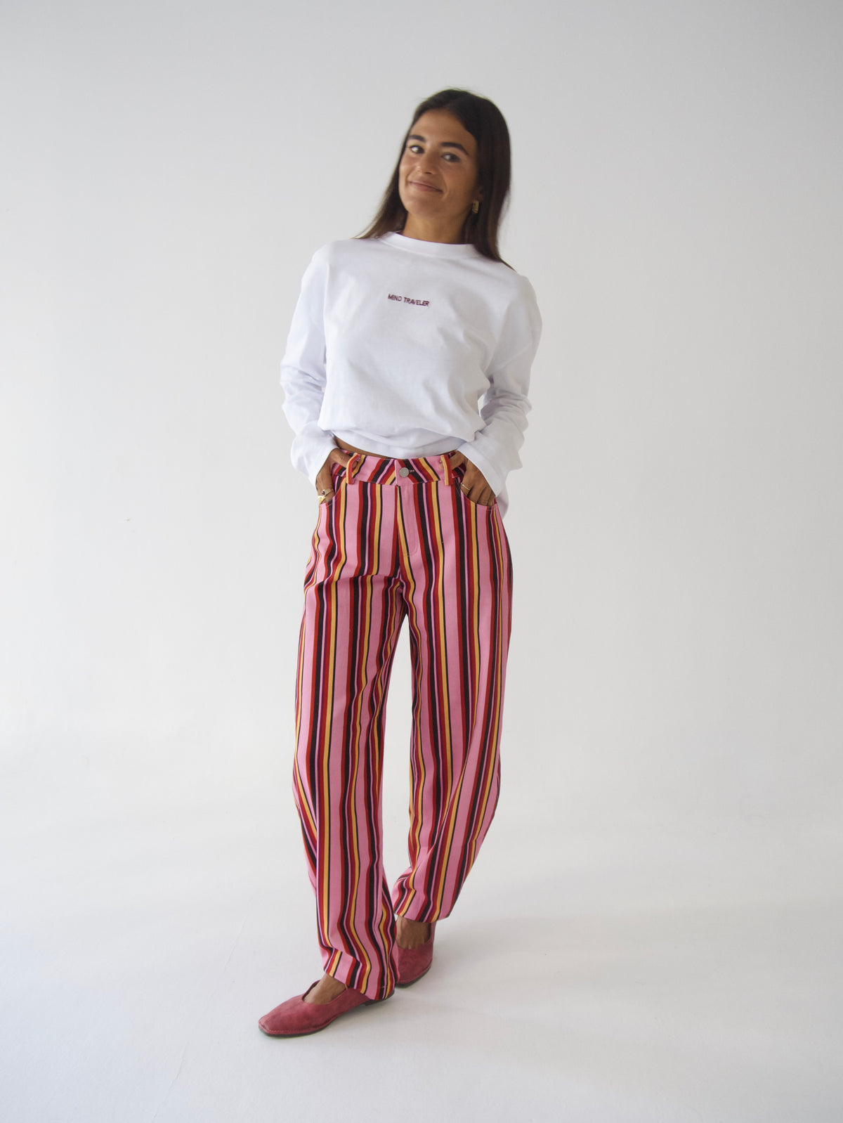 Jeans Clarissa Rosa