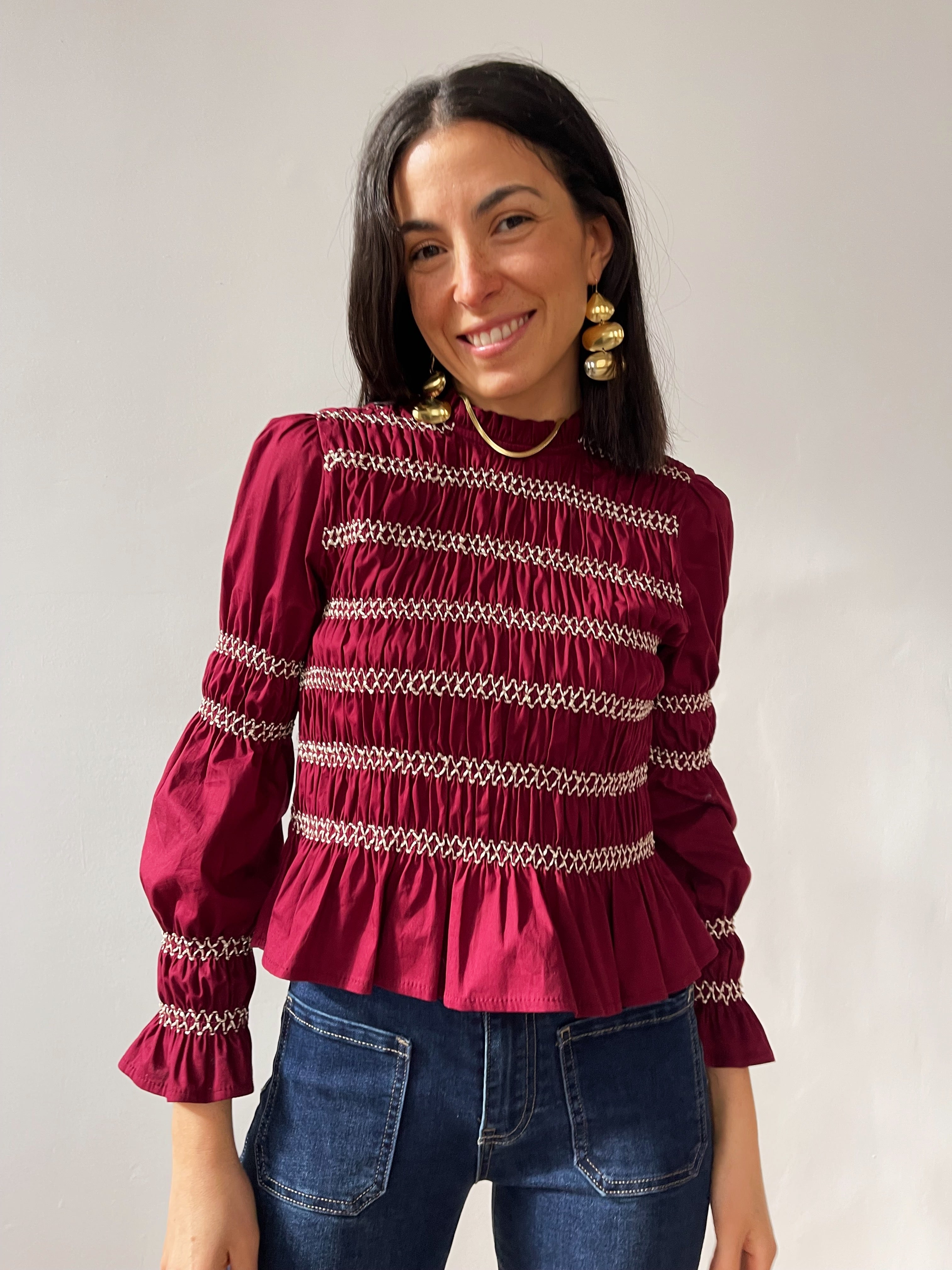 Blusa Eloise Burgundy
