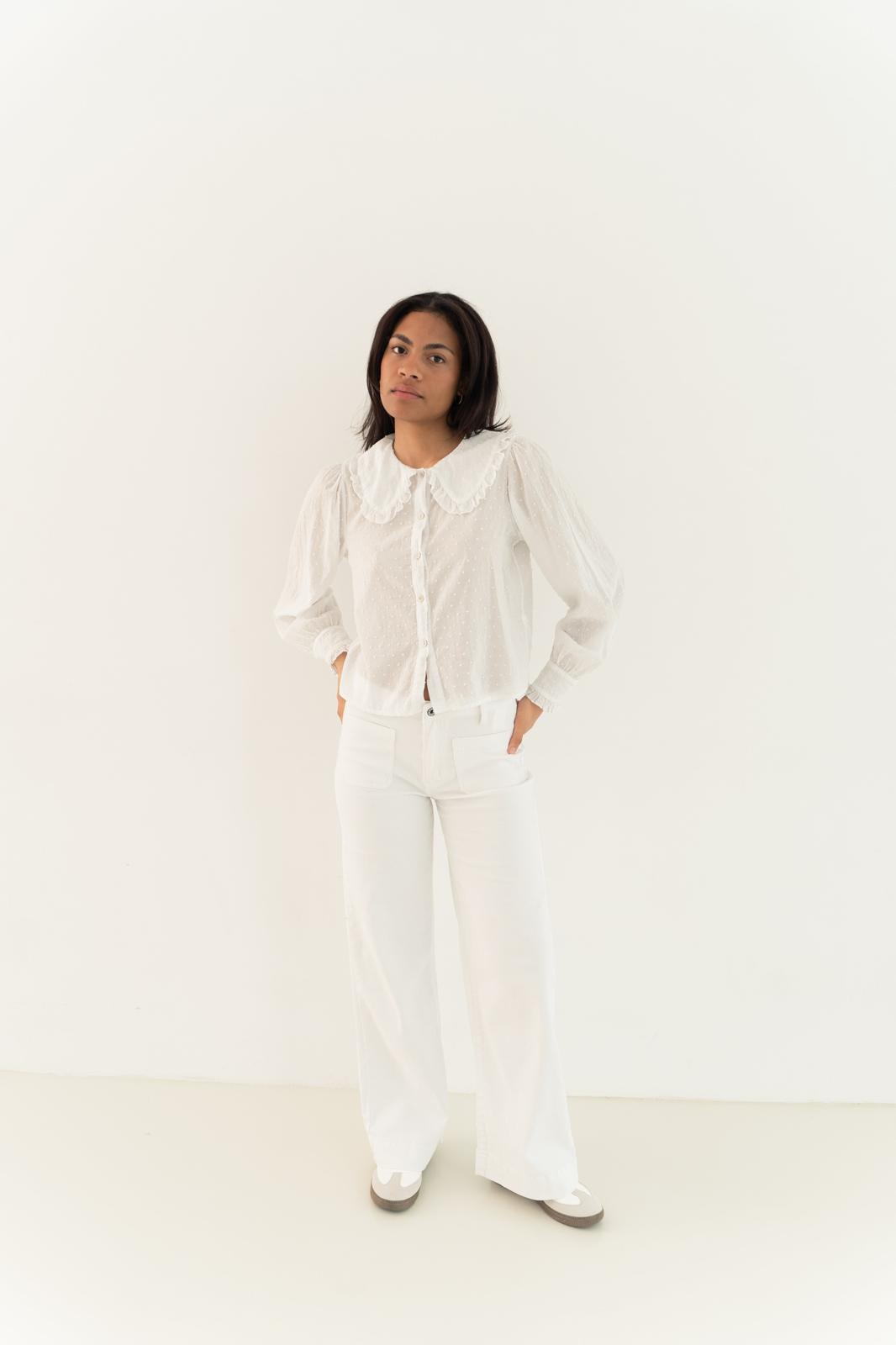 Diana White Blouse