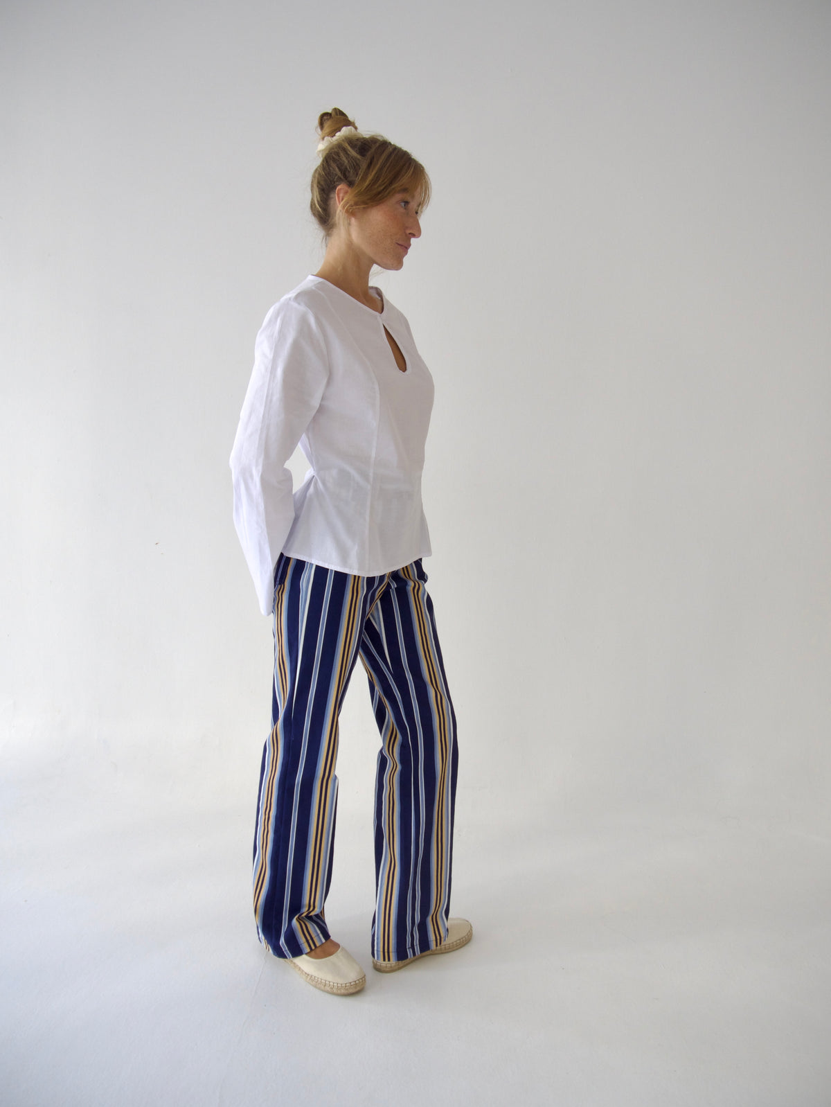 Jeans Inés Rayas Azul