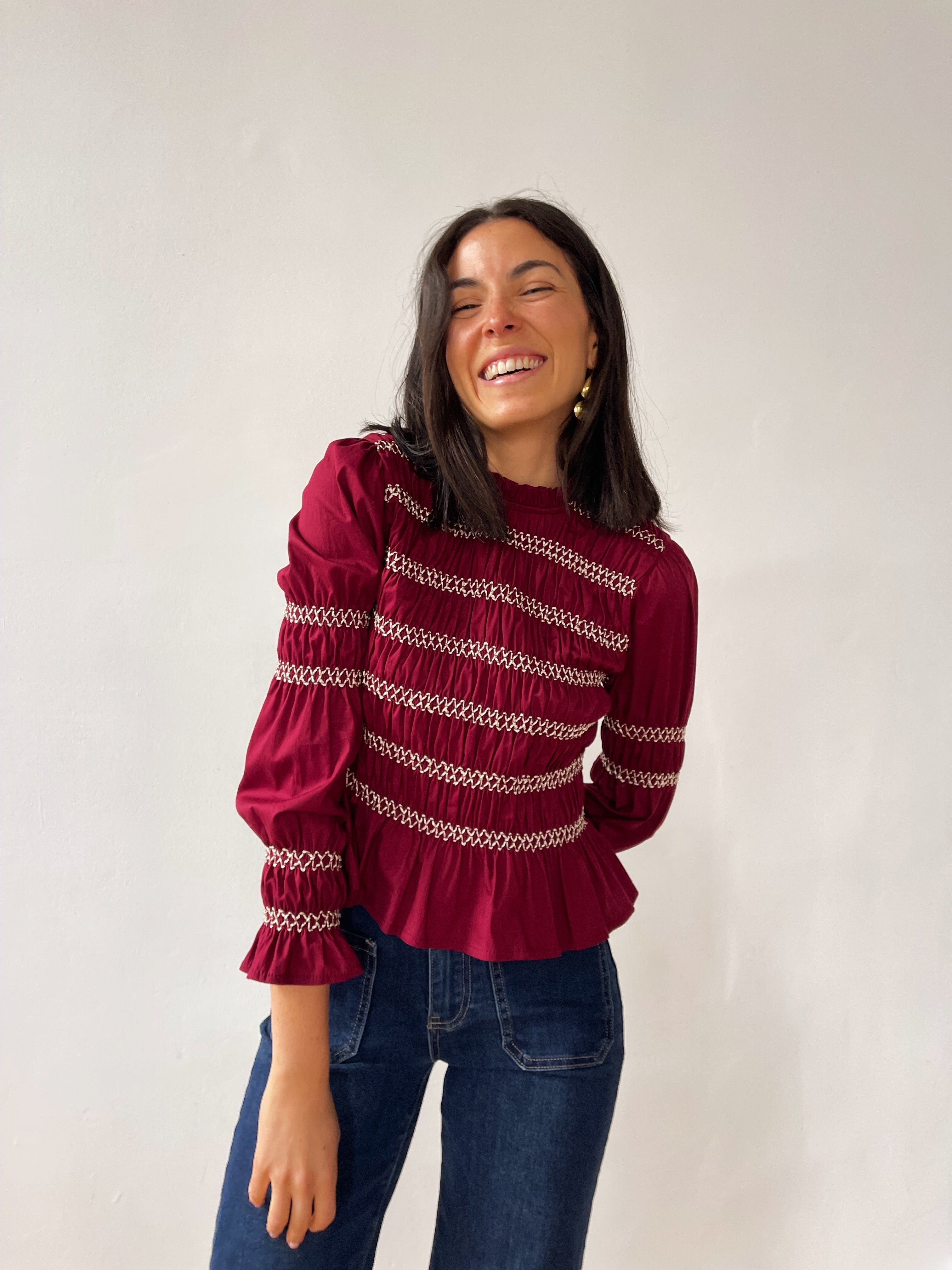 Blusa Eloise Burgundy