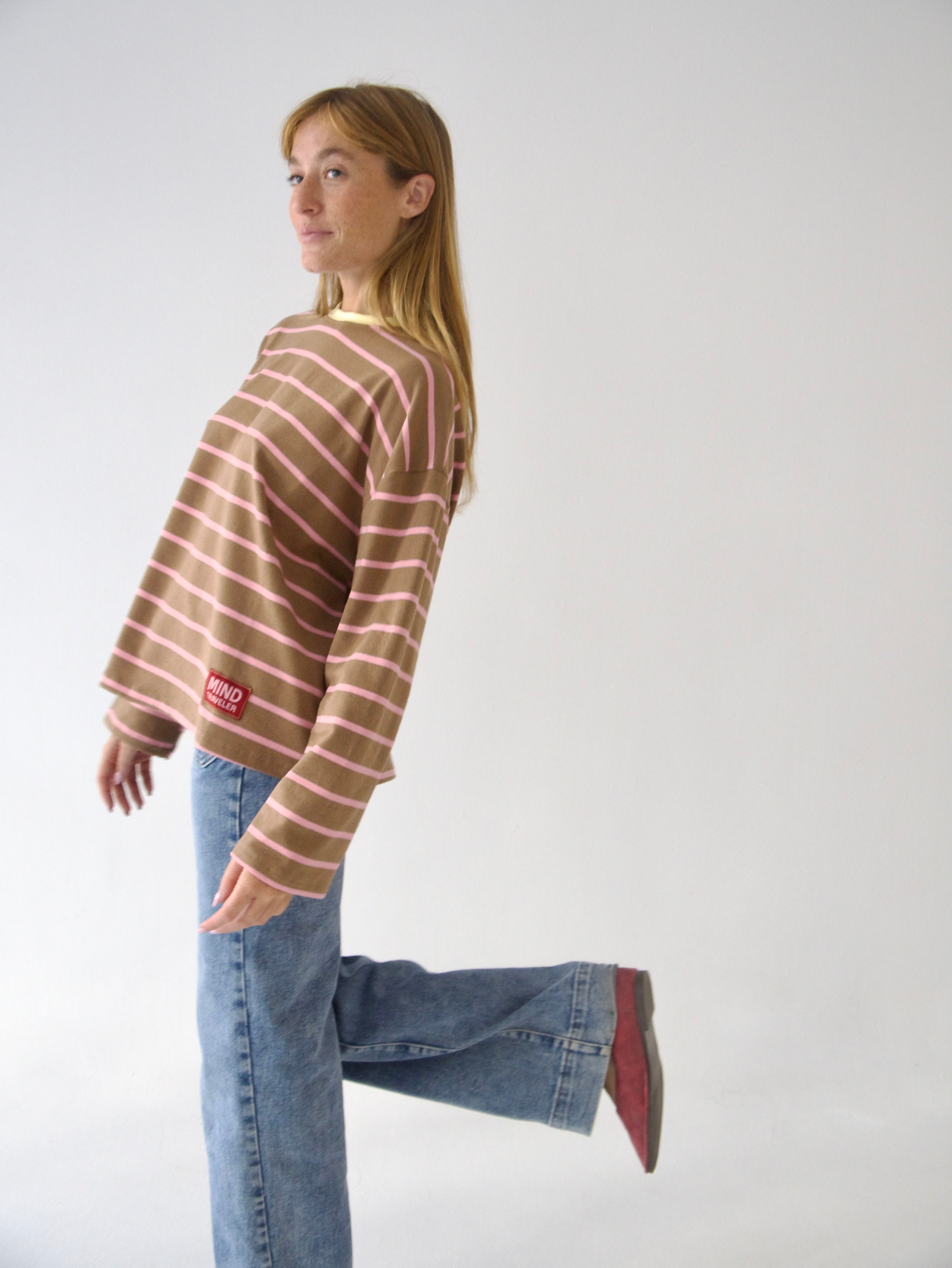 Camiseta Míriam Marrón y Rosa