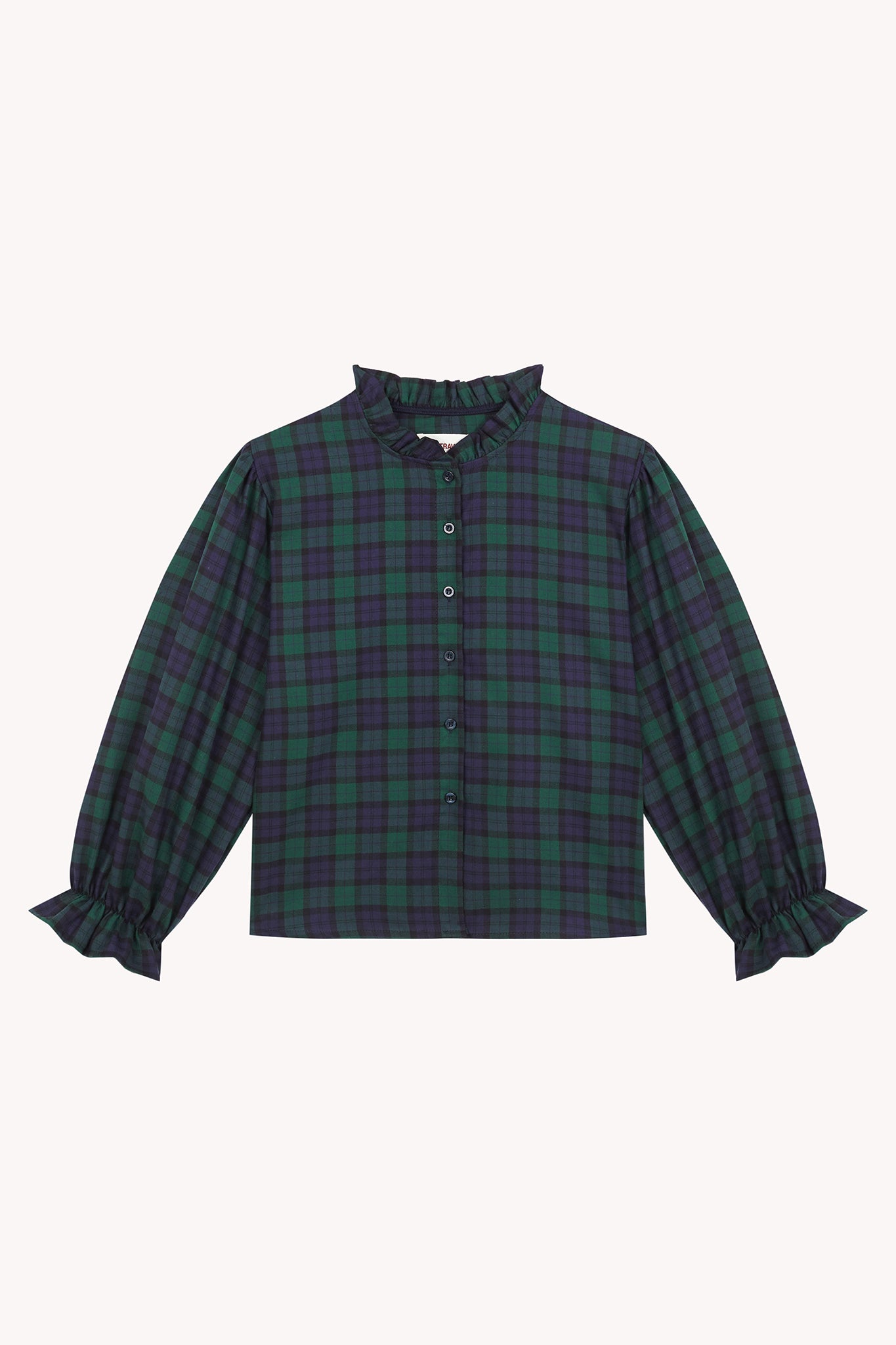 Blusa Alia Verde y Marino
