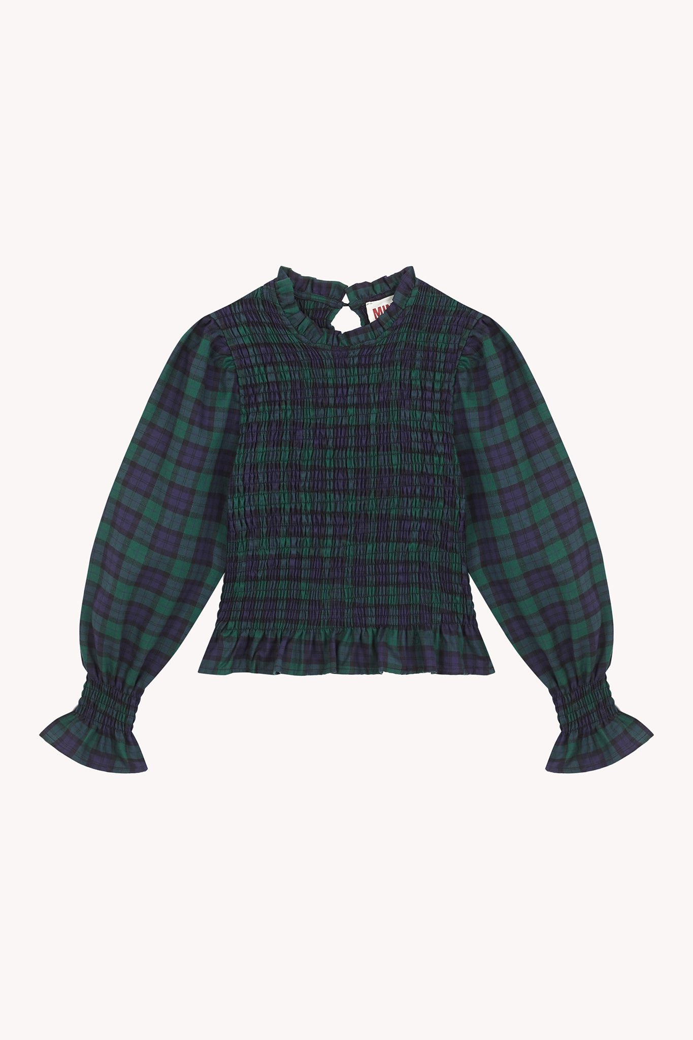 Green and Navy Chia Blouse
