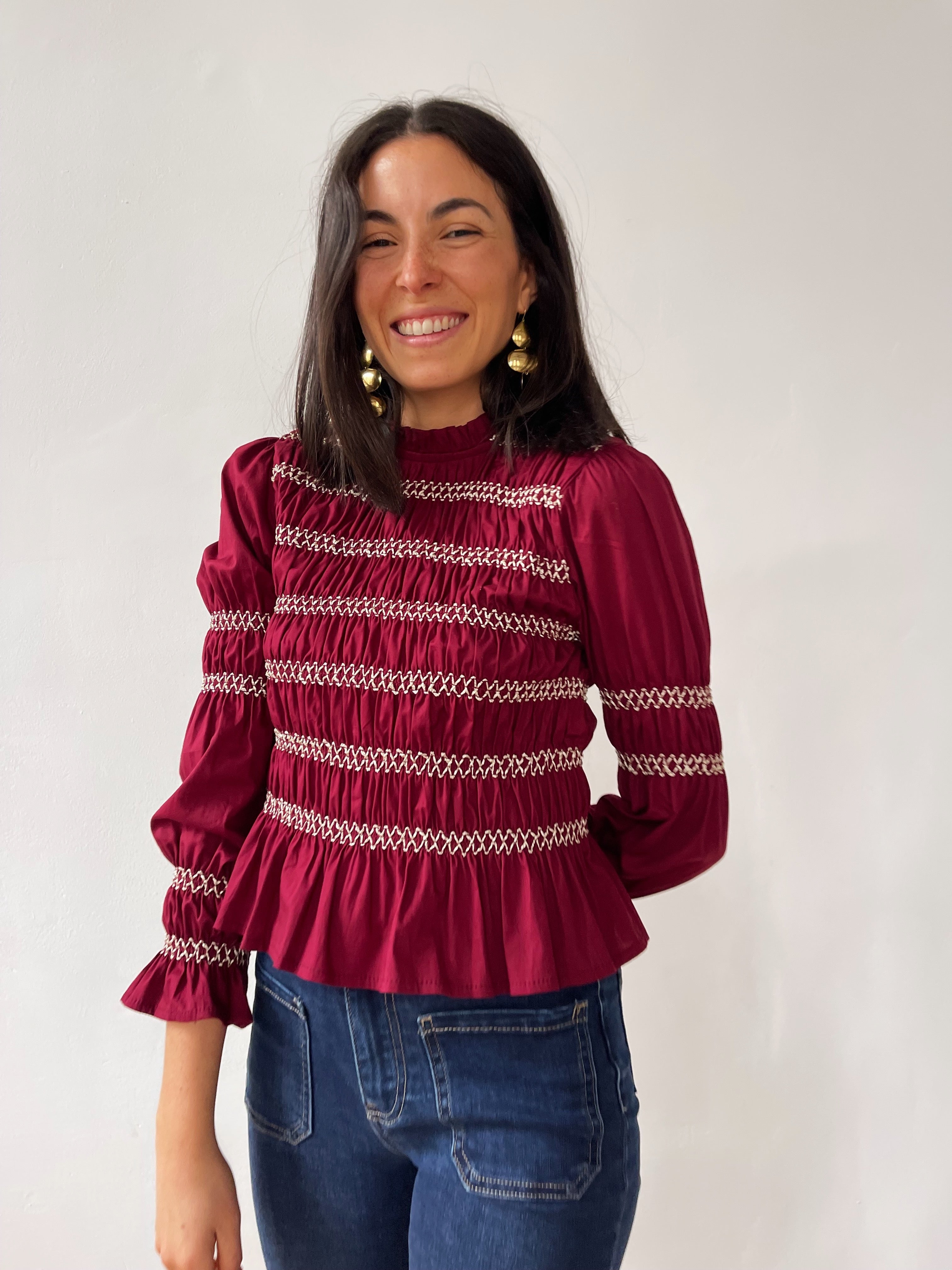 Blusa Eloise Burgundy