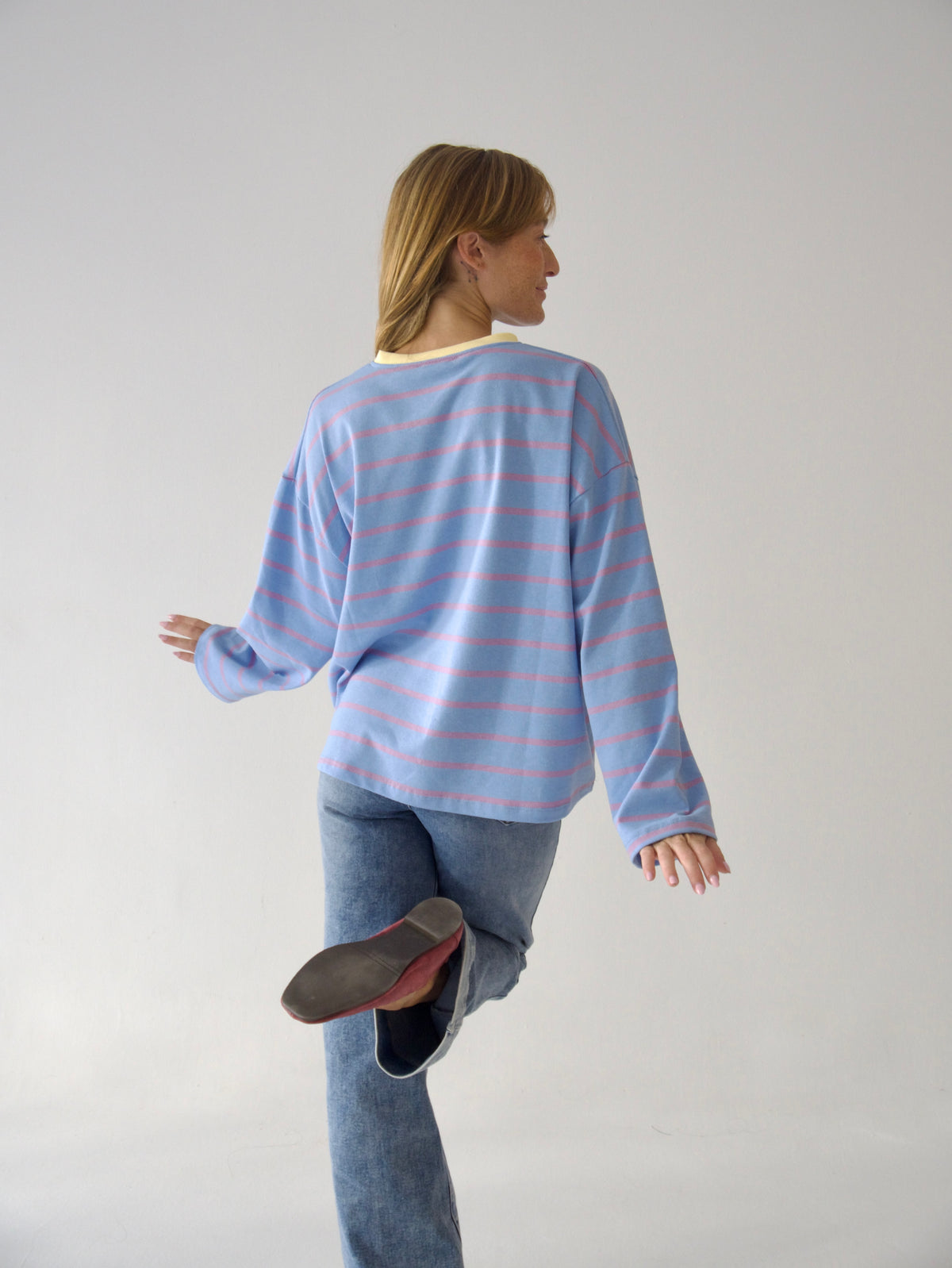 Camiseta Míriam Lavanda y Celeste