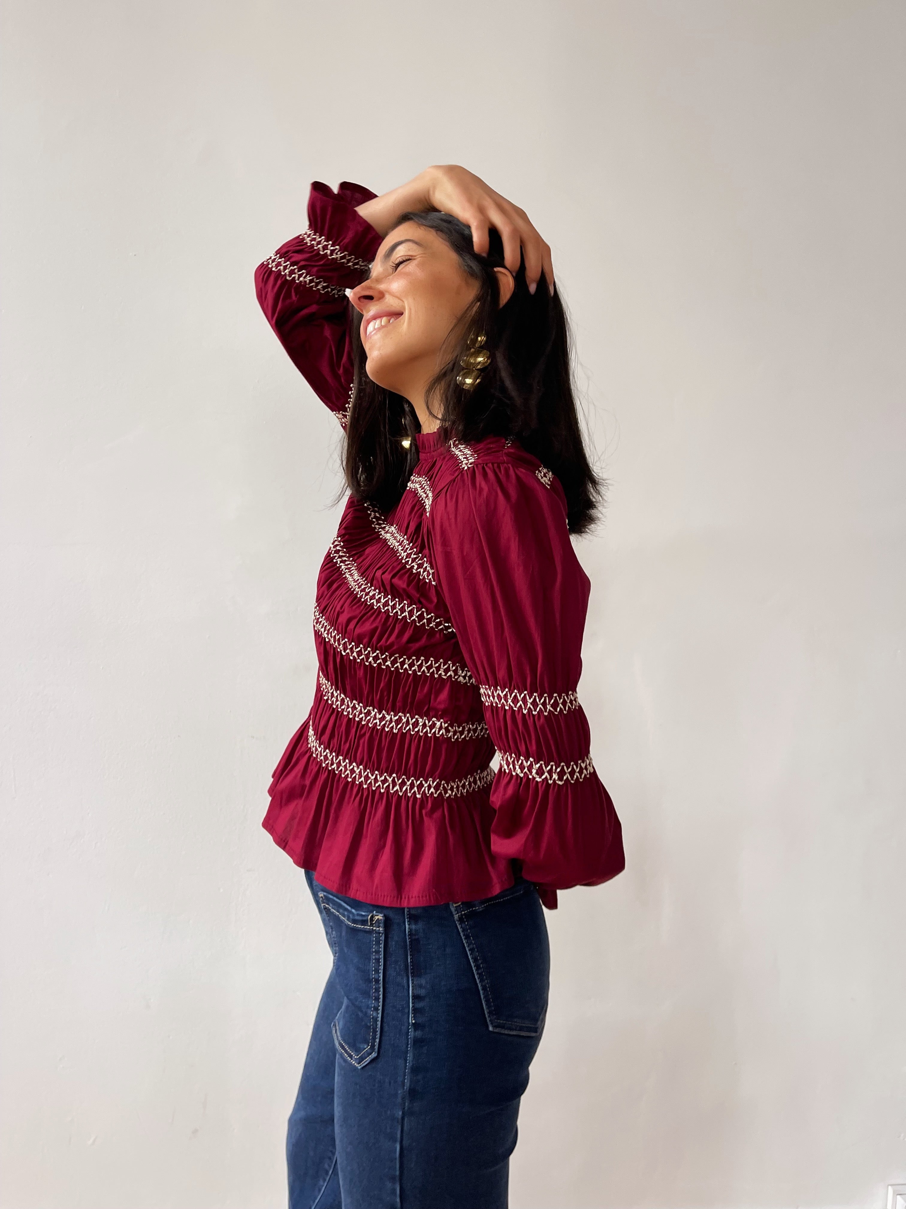Blusa Eloise Burgundy
