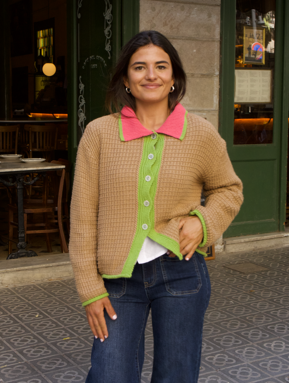 Tina Beige Cardigan