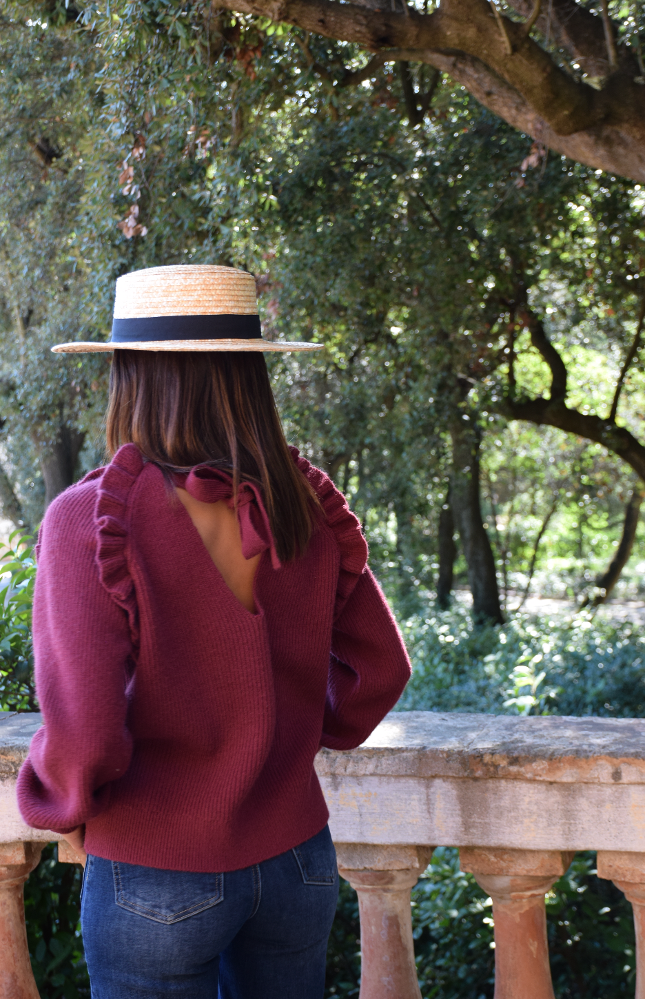 Nora Burgundy Sweater