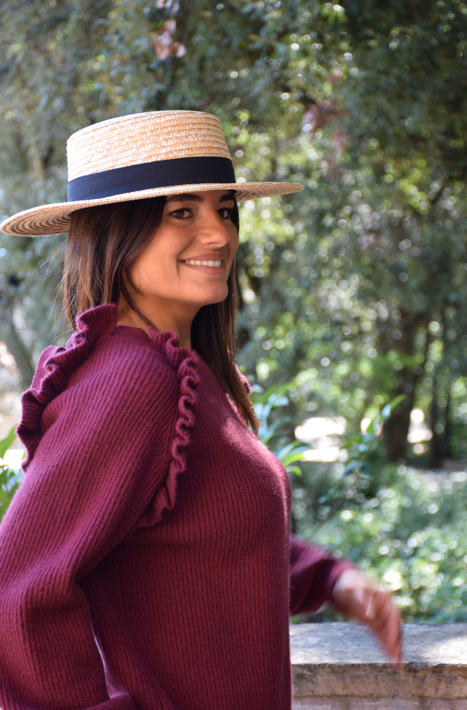 Nora Burgundy Sweater