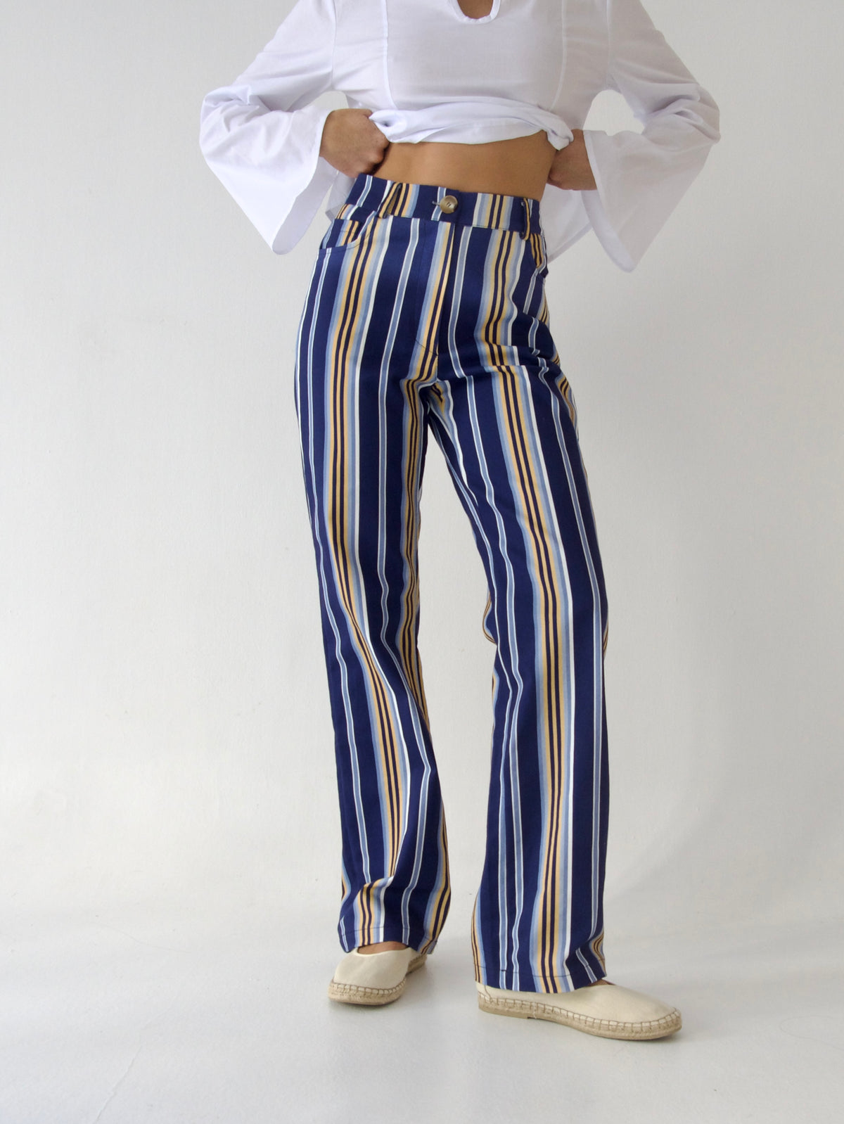 Jeans Inés Rayas Azul