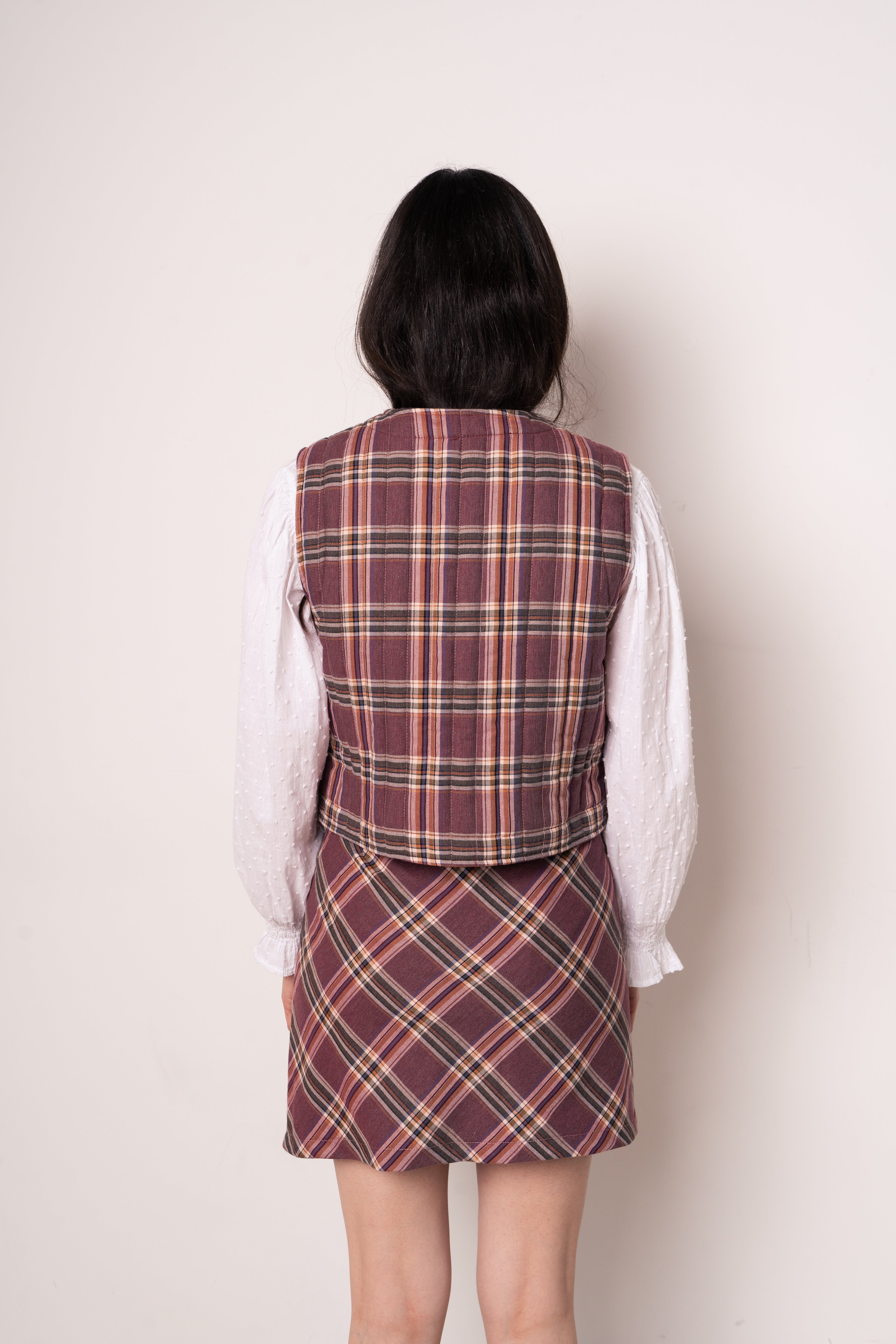 Falda Paty Burgundy