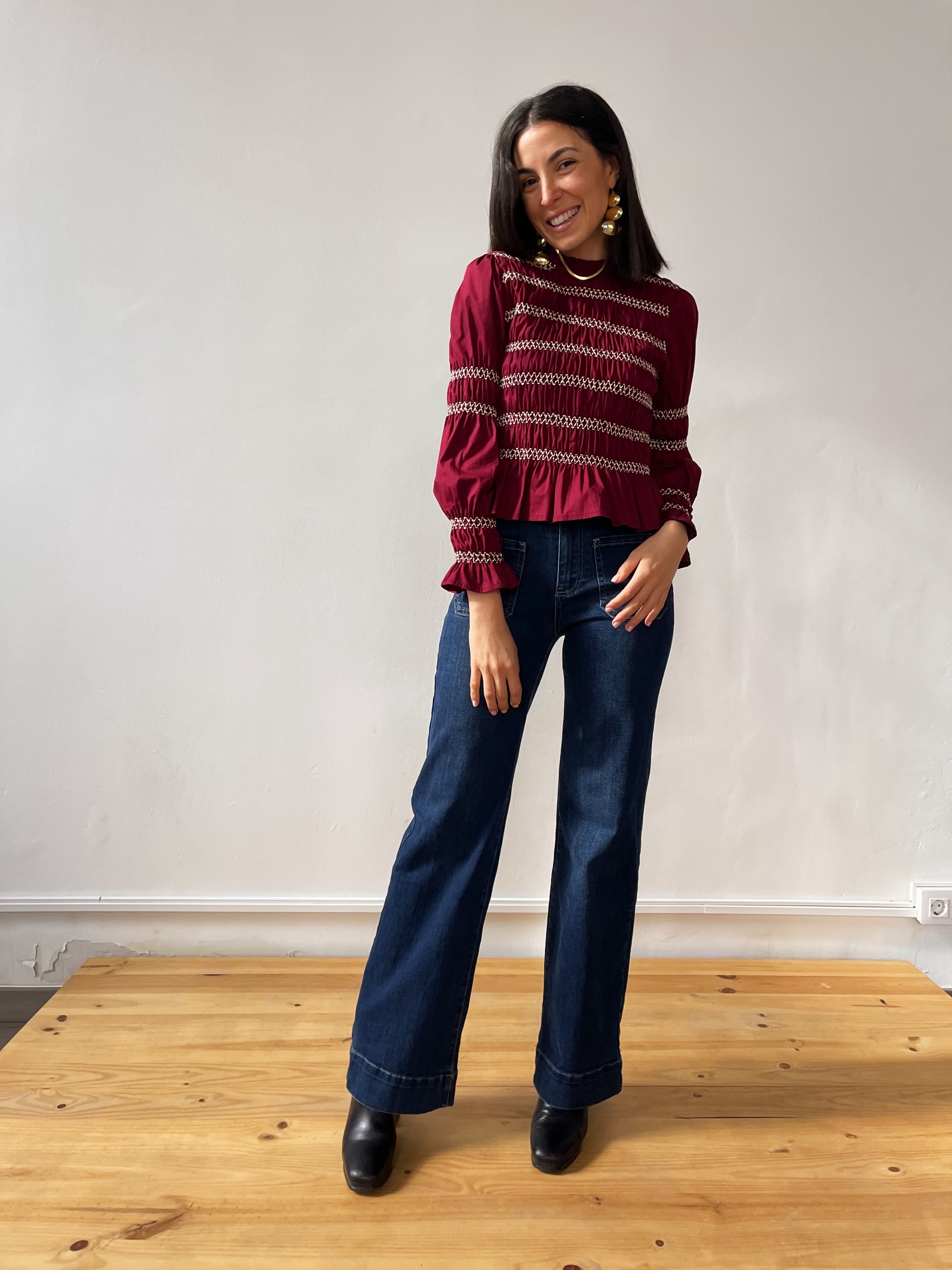 Blusa Eloise Burgundy