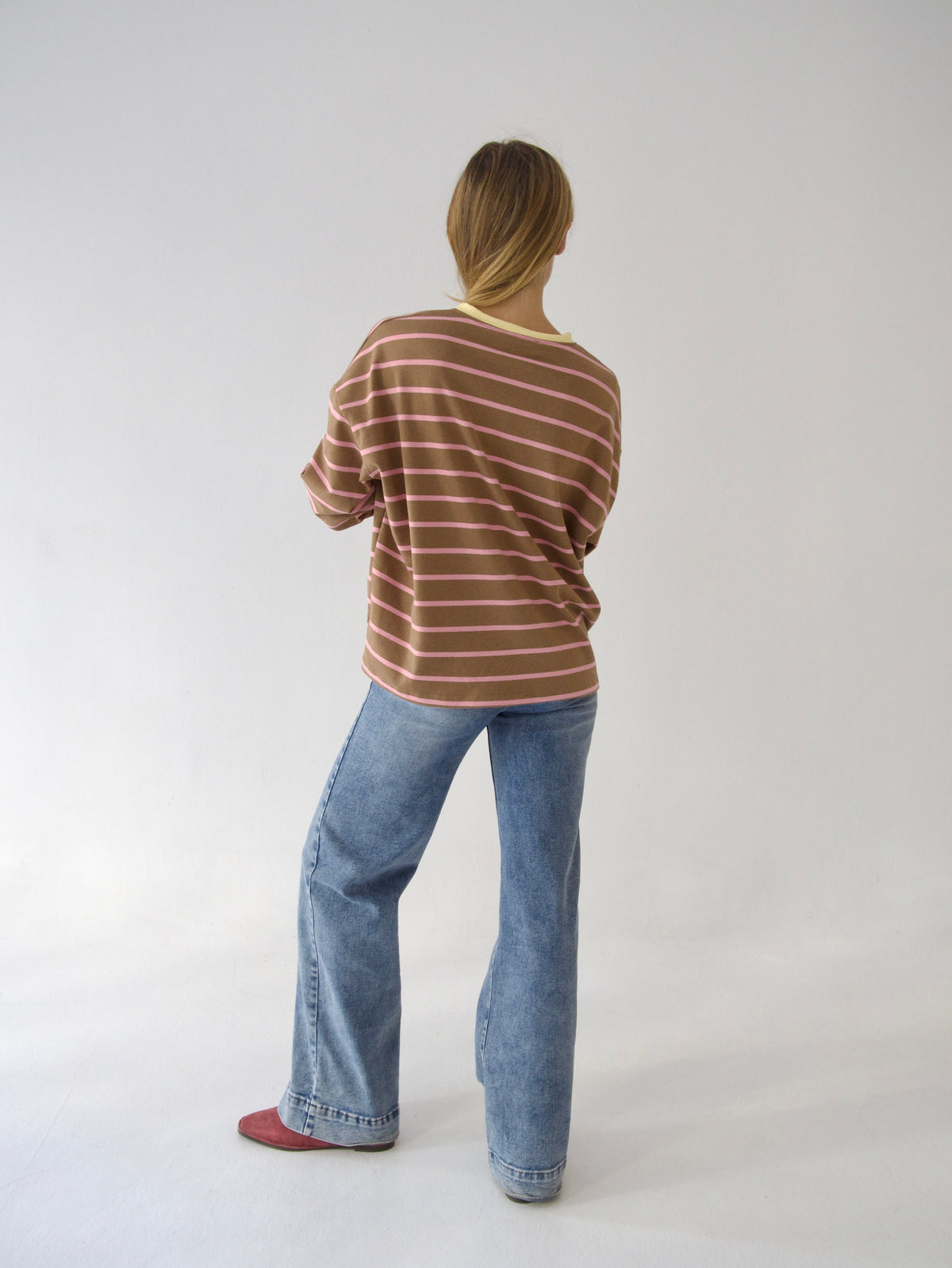 Camiseta Míriam Marrón y Rosa