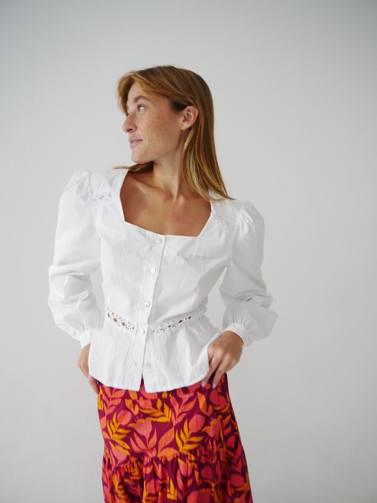 Roma Blouse White