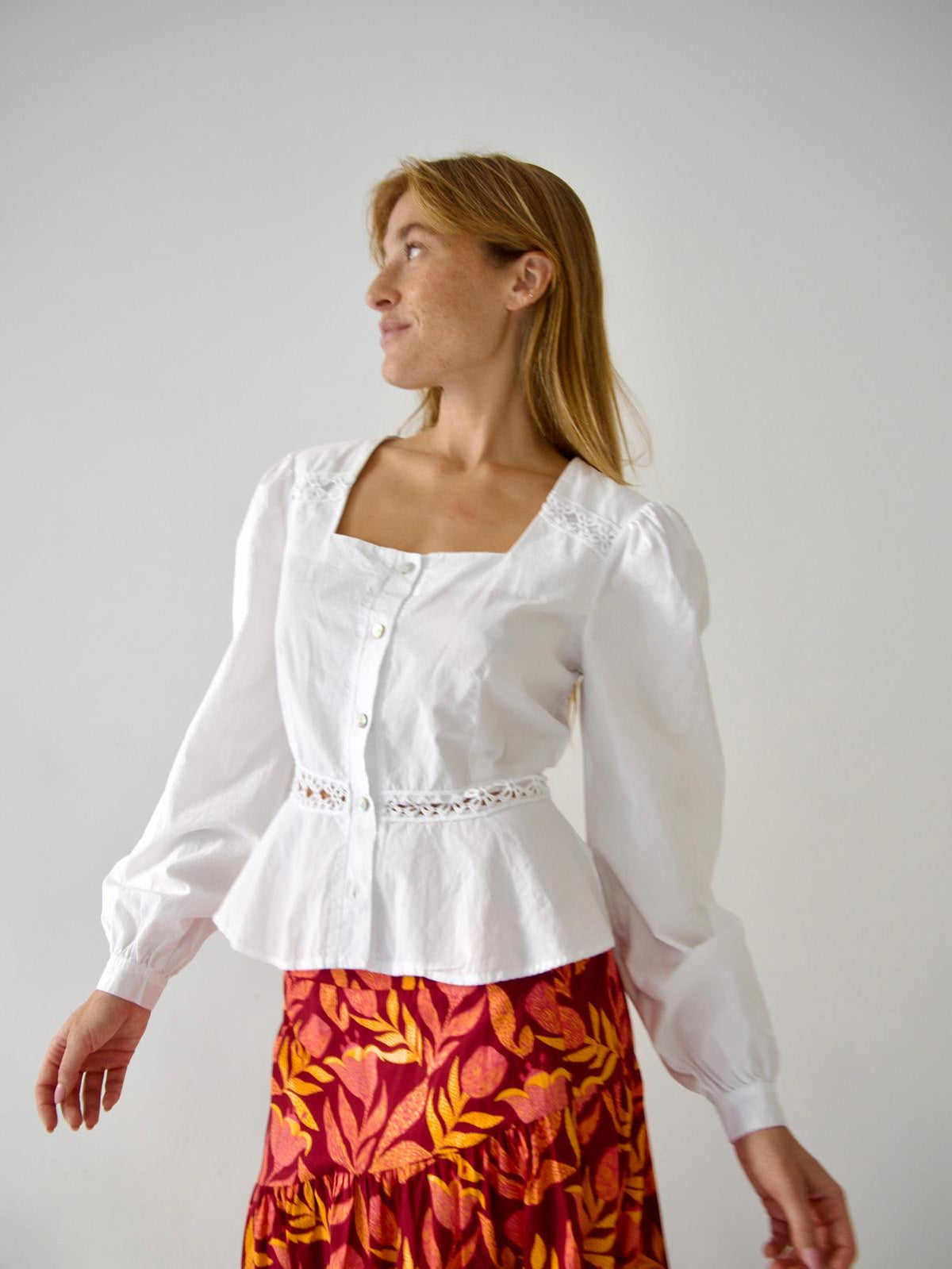 Roma Blouse White