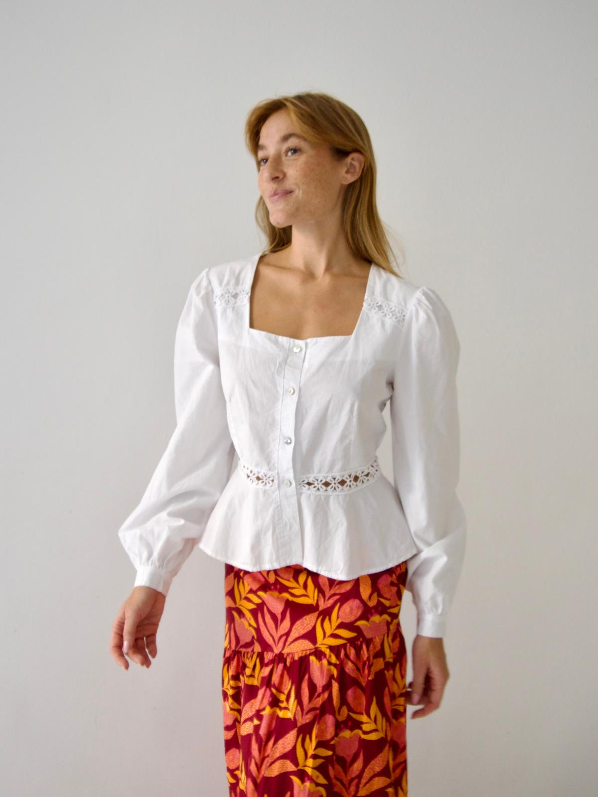 Roma Blouse White