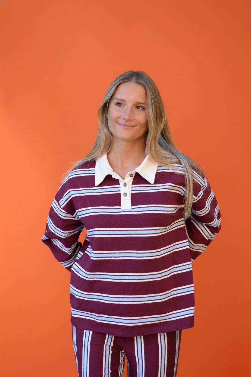 Polera Filipa Burgundy
