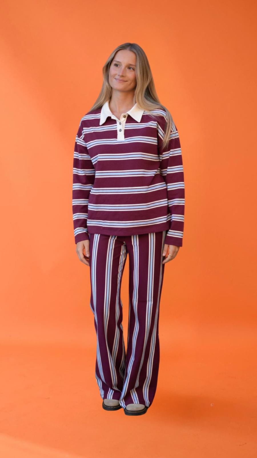 Pantalón Filipa Burgundy