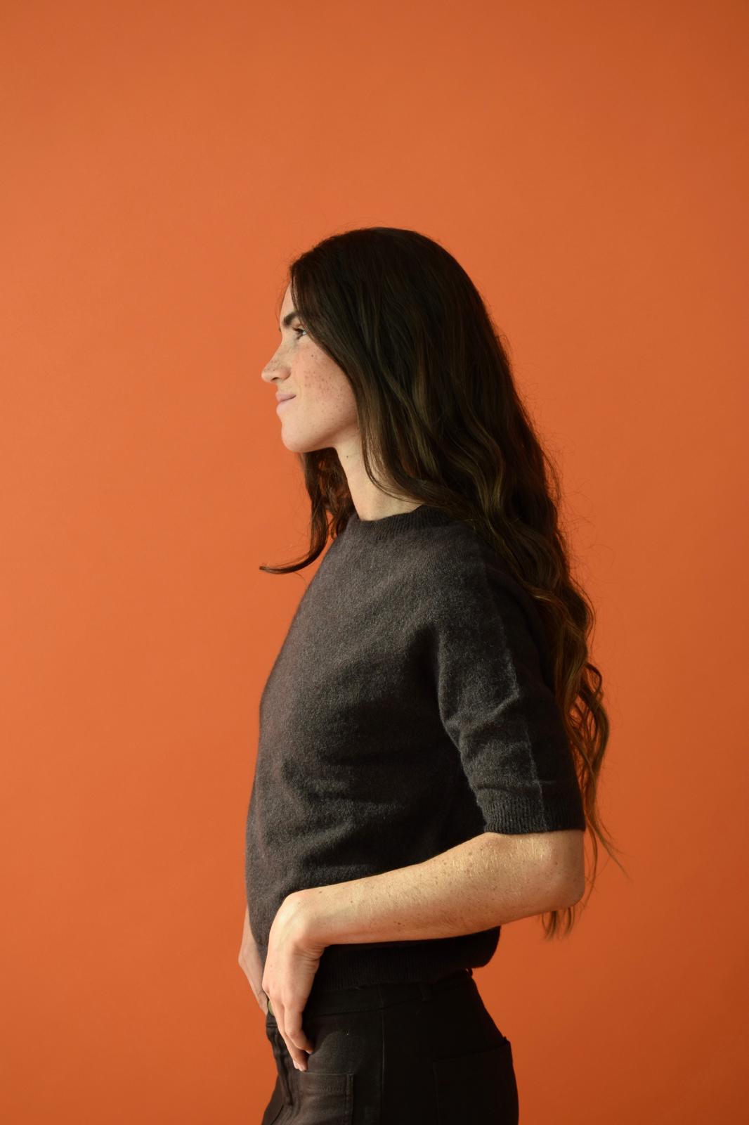 Camiseta Punto Marrón Chocolate