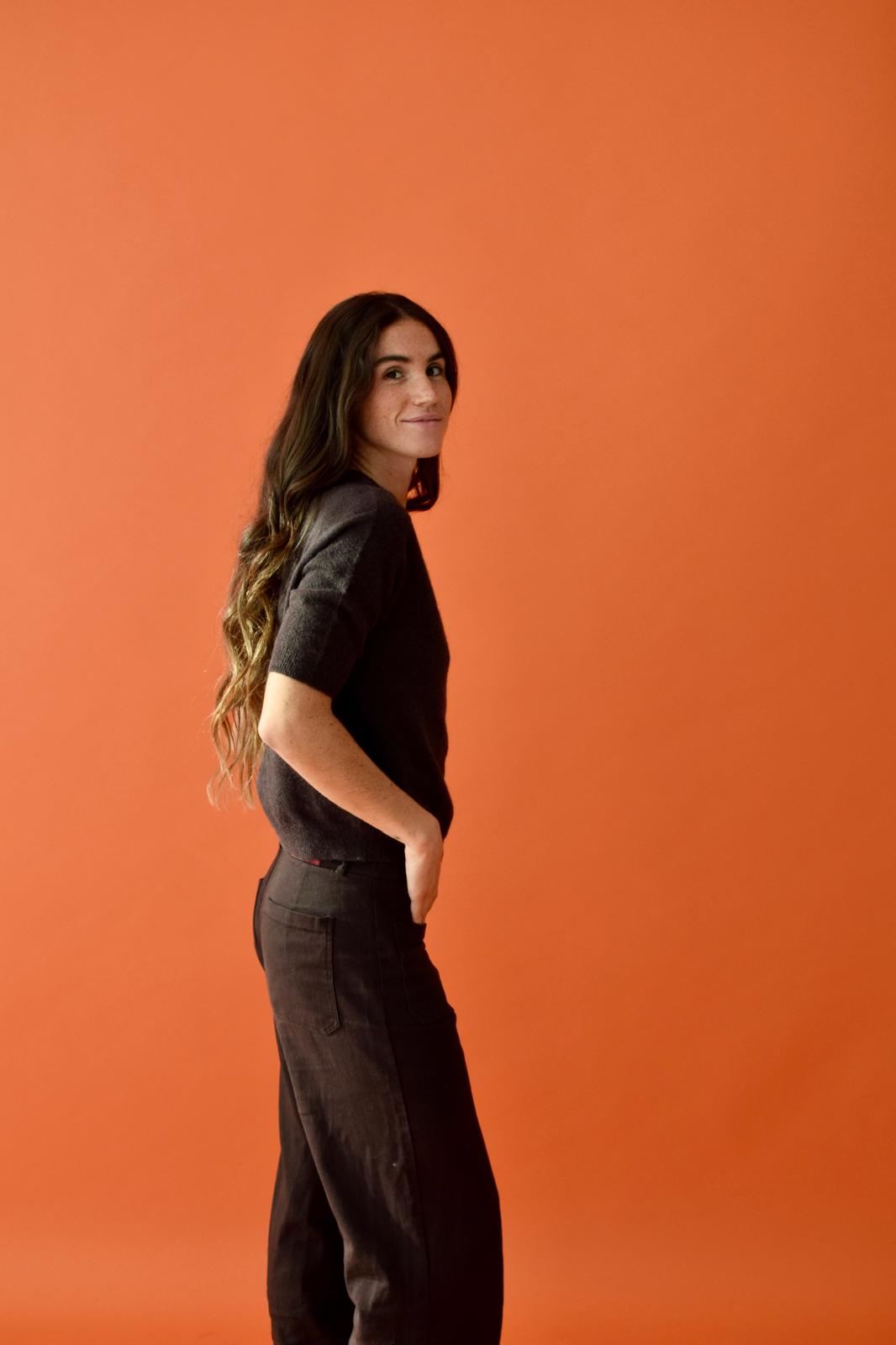 Camiseta Punto Marrón Chocolate