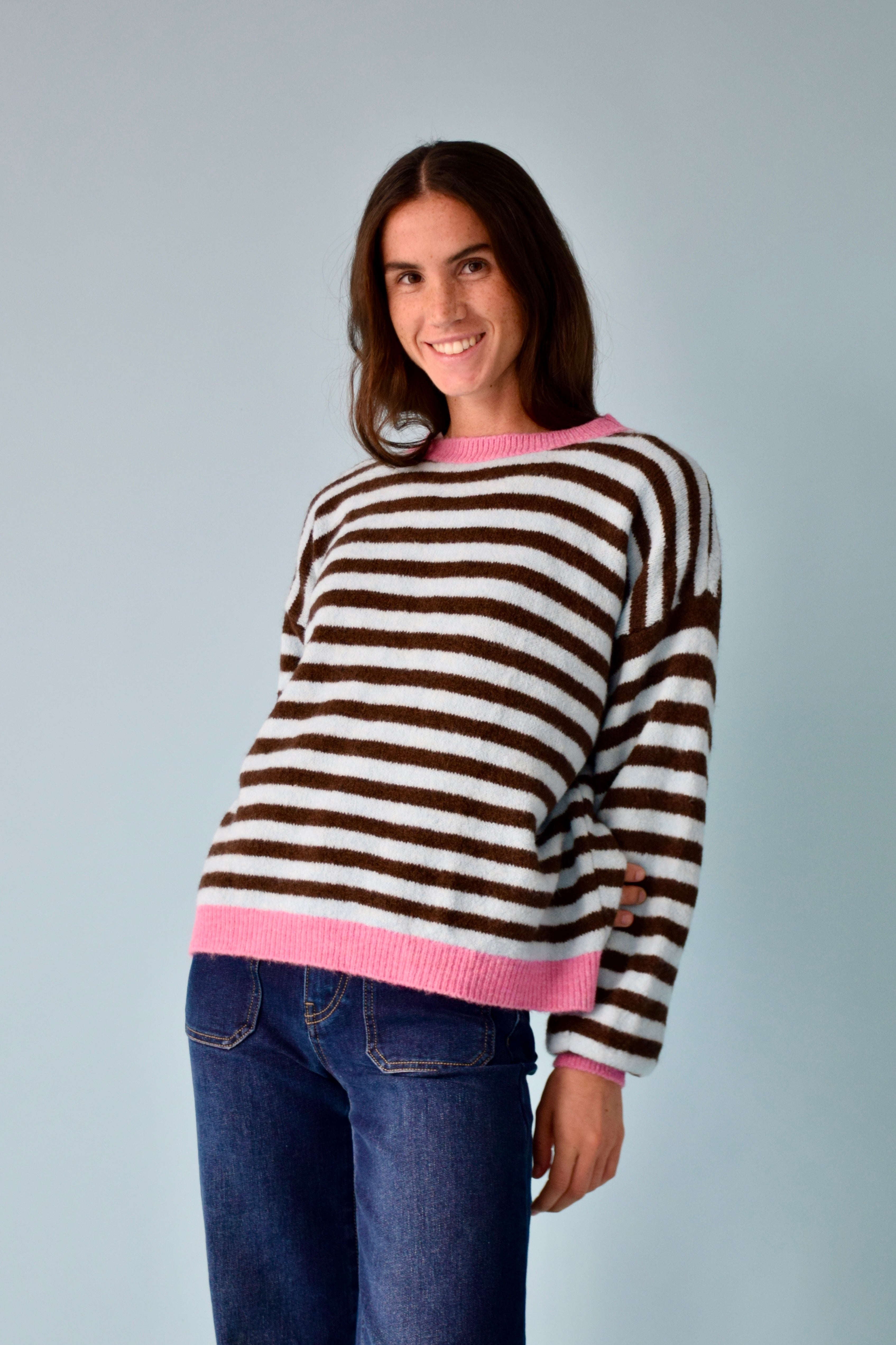 Jersey Pia Marrón y Azul