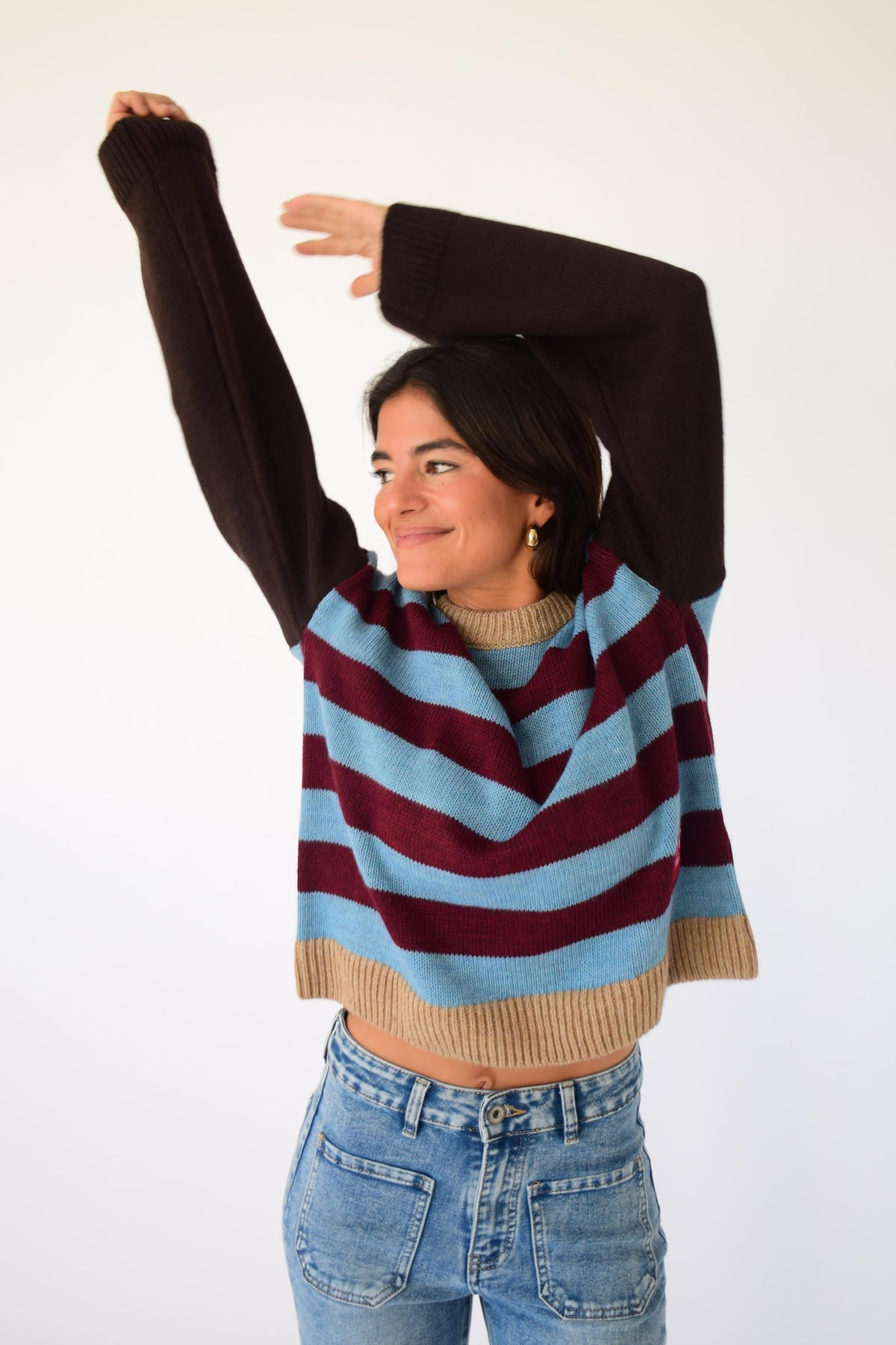 Jersey Abril Burgundy y Celeste