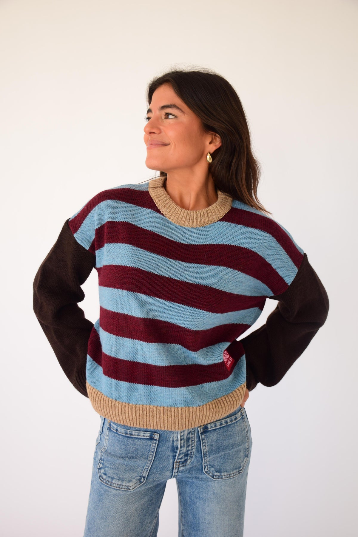 Jersey Abril Burgundy y Celeste