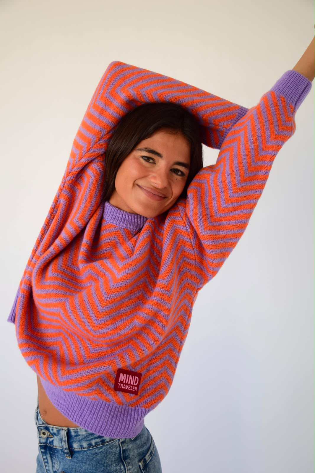 Jersey Leonor Lavanda y Naranja