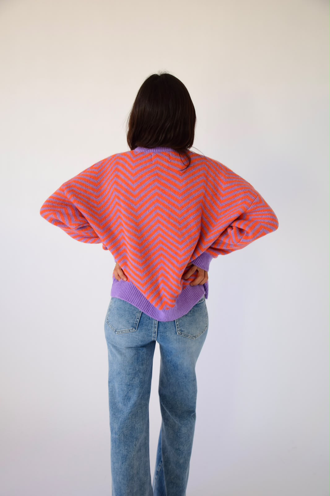 Jersey Leonor Lavanda y Naranja