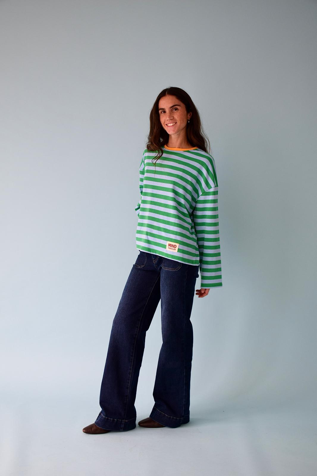 Camiseta Núria Verde y Azul