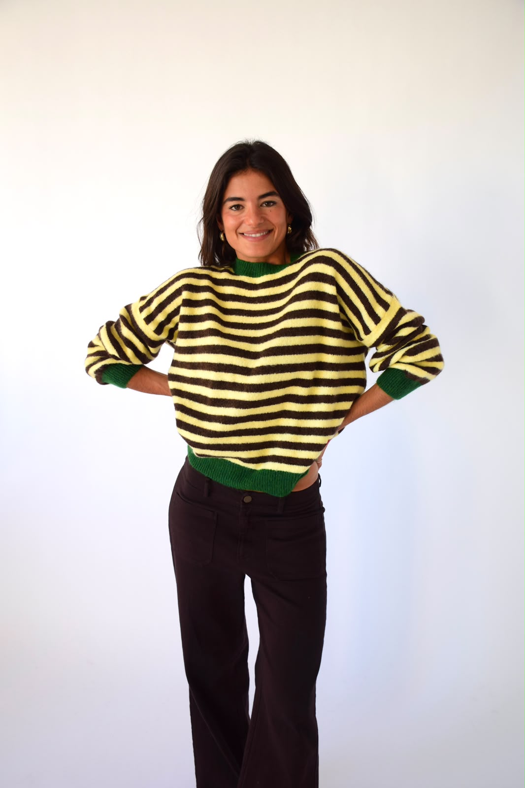 Jersey Pia Amarillo y Marrón
