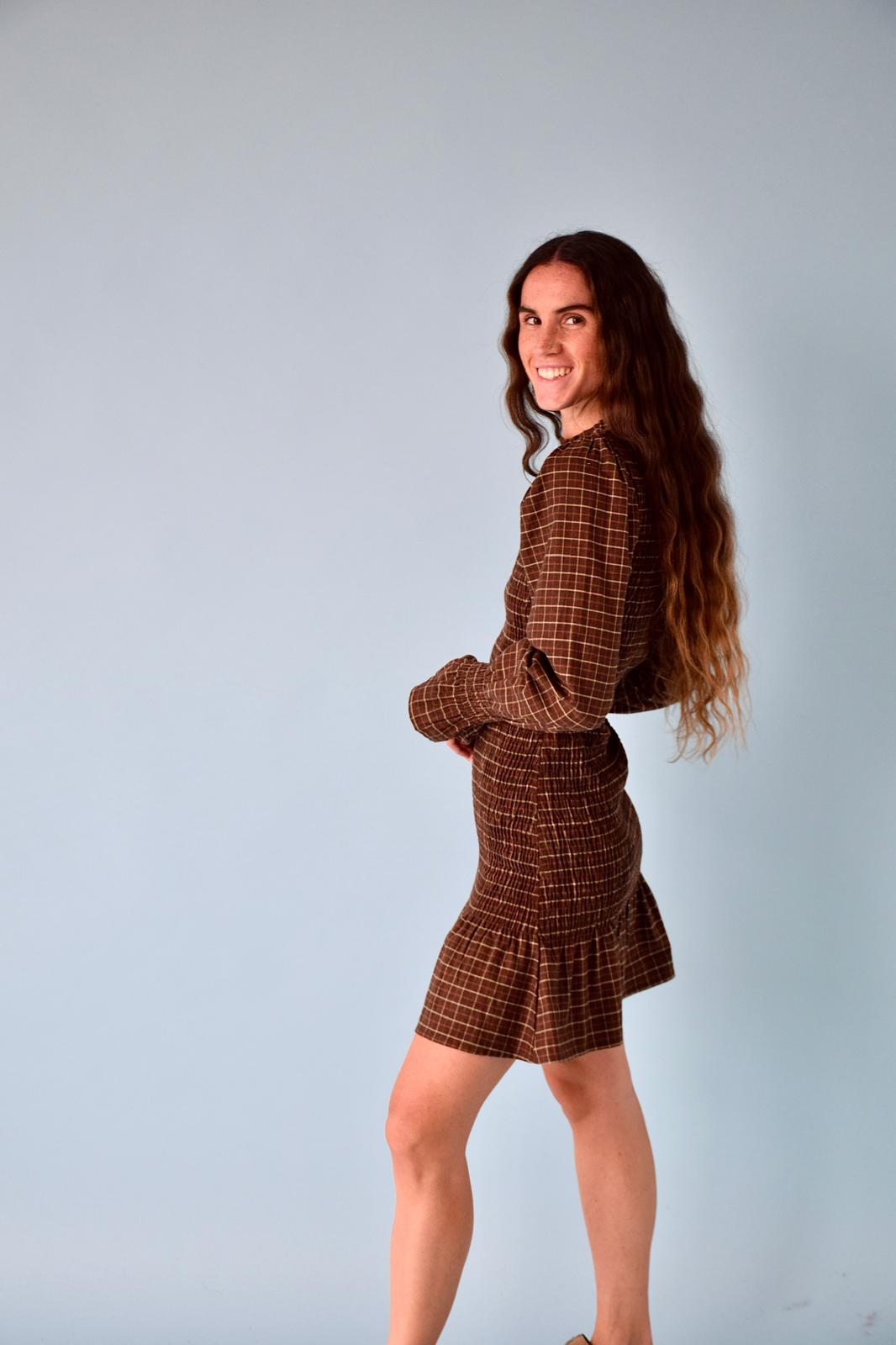 Vestido Chía Marrón