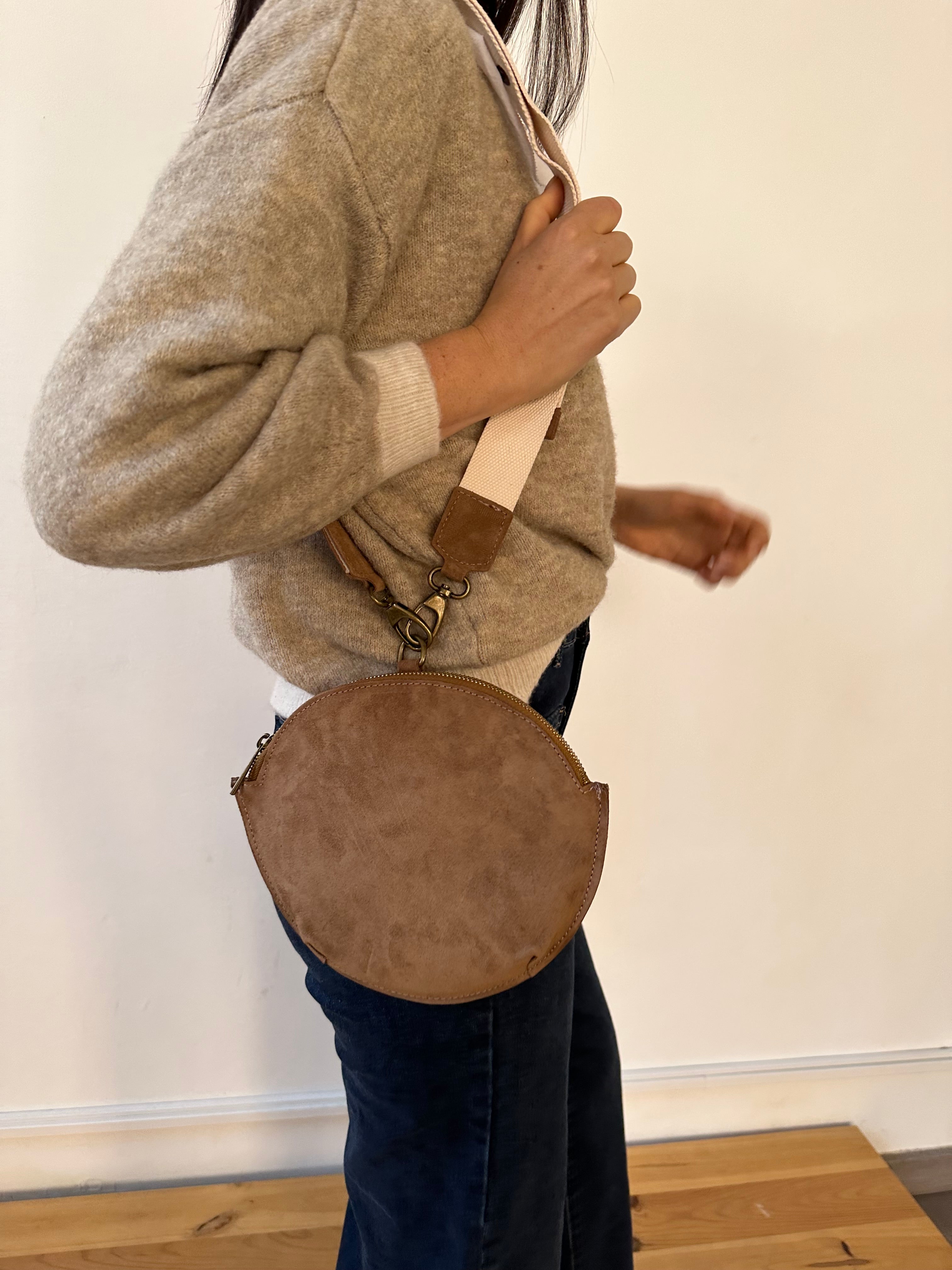 Bandolera Macarena Ante Taupe