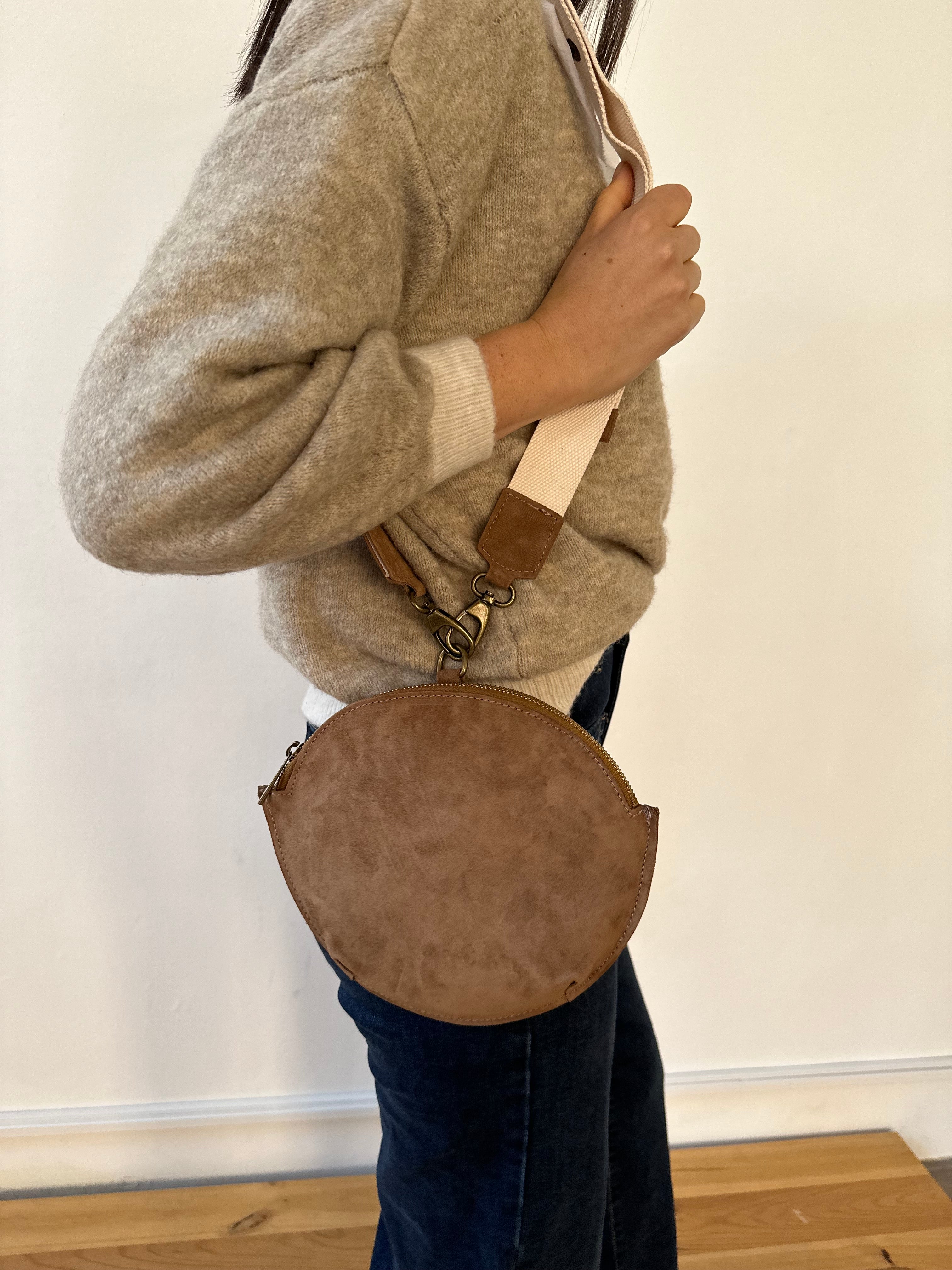 Bandolera Macarena Ante Taupe