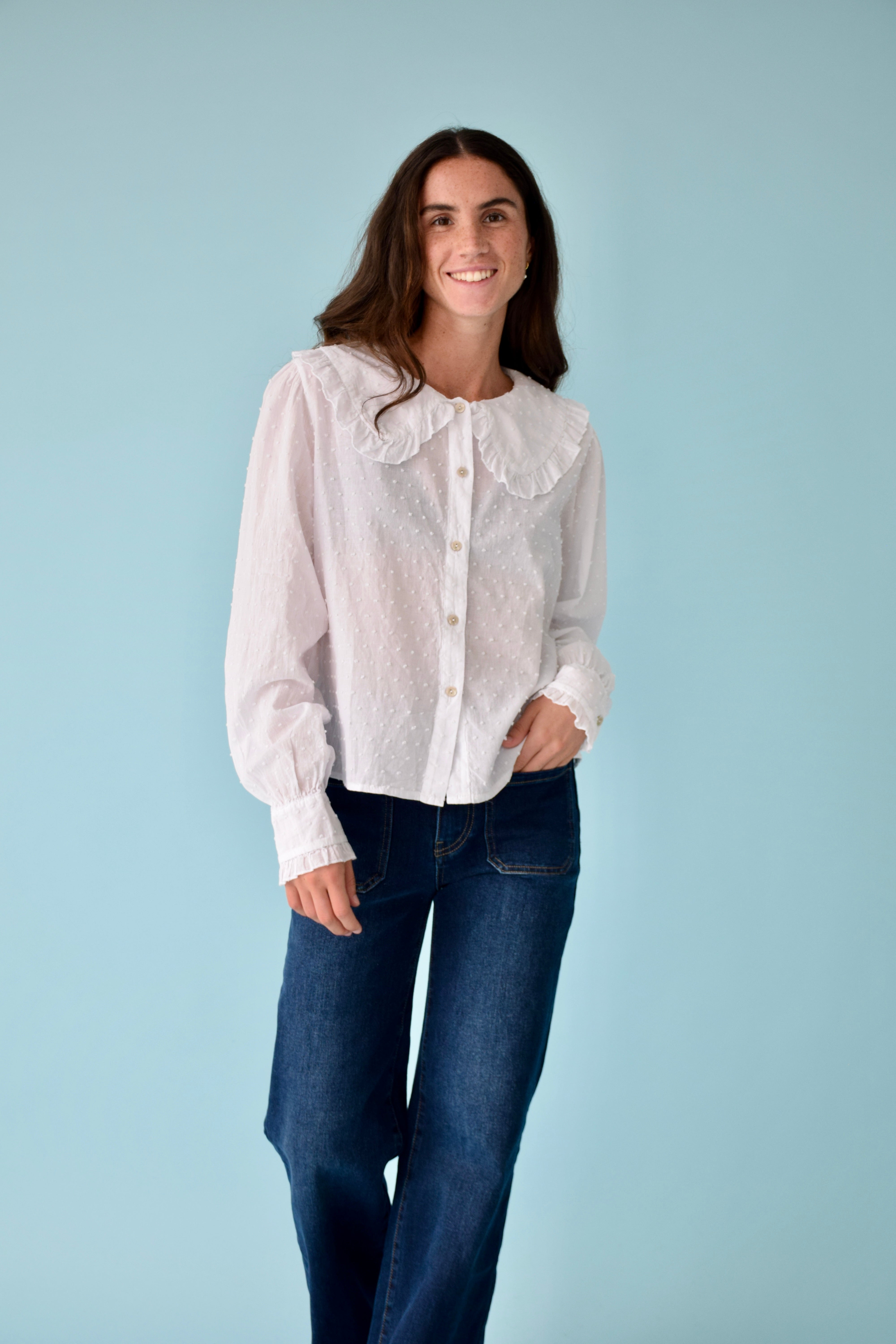 Diana White Blouse