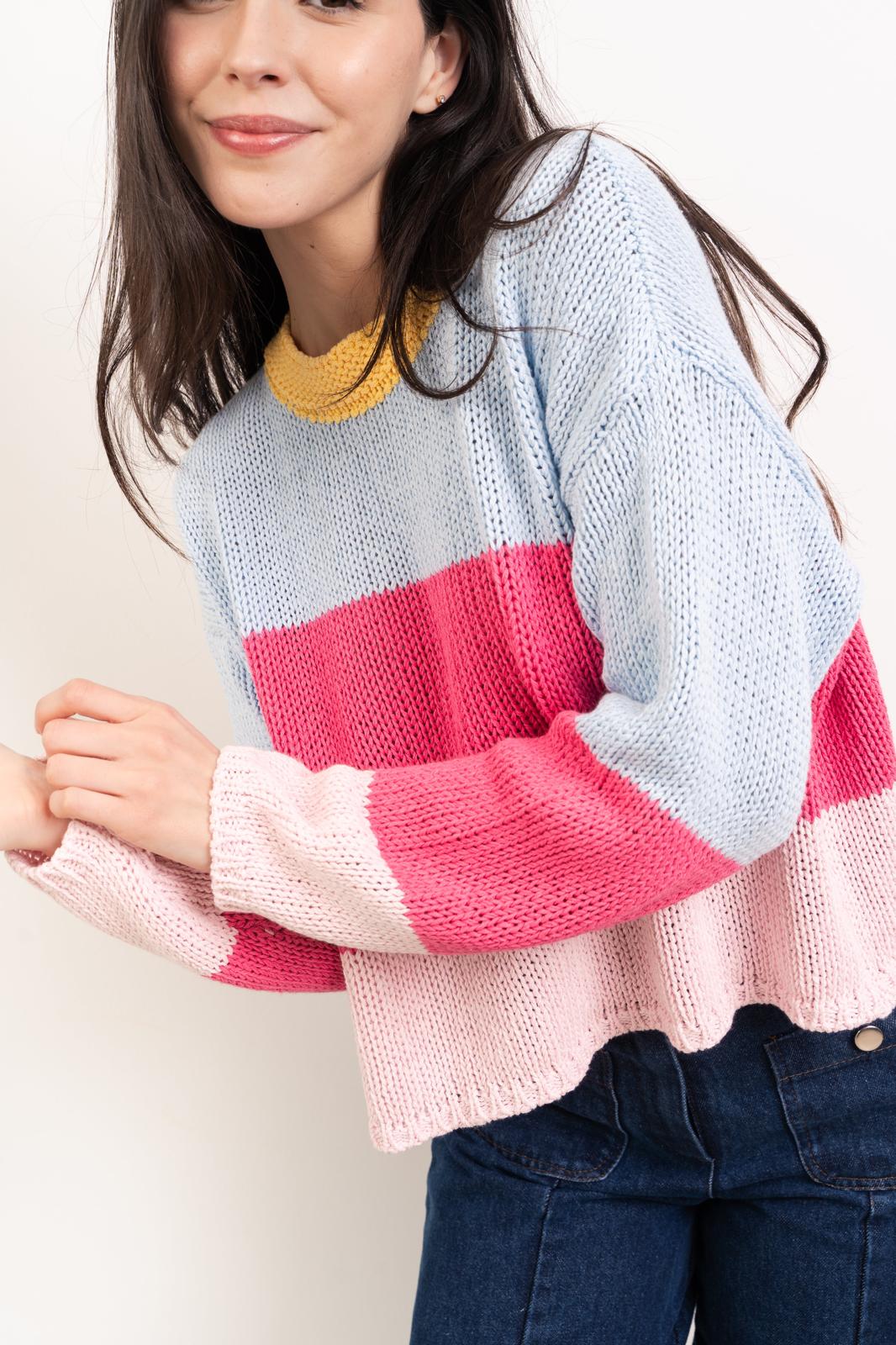 Jersey Jana Azul y Rosa