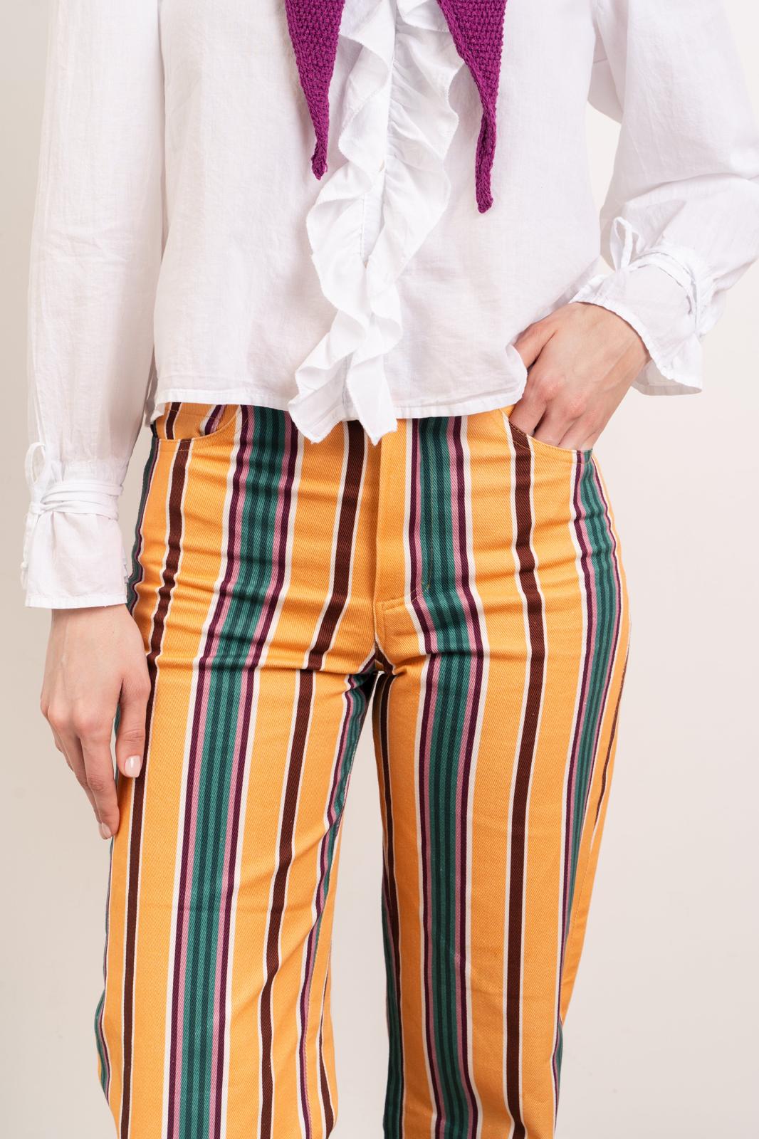 Jeans Inés Rayas Amarillo