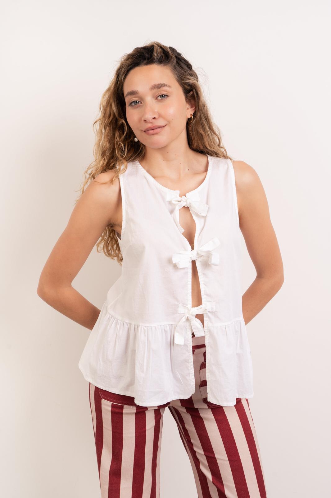 Ona White Blouse