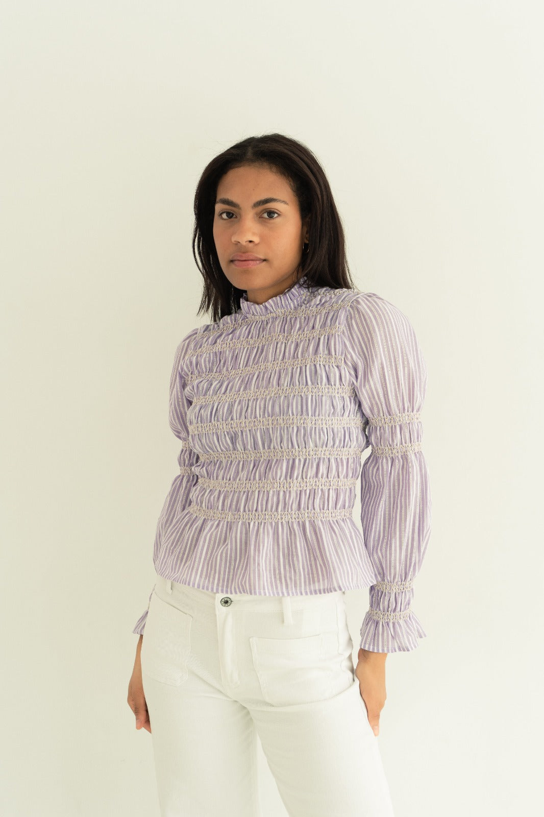 Rocío Lavender Blouse