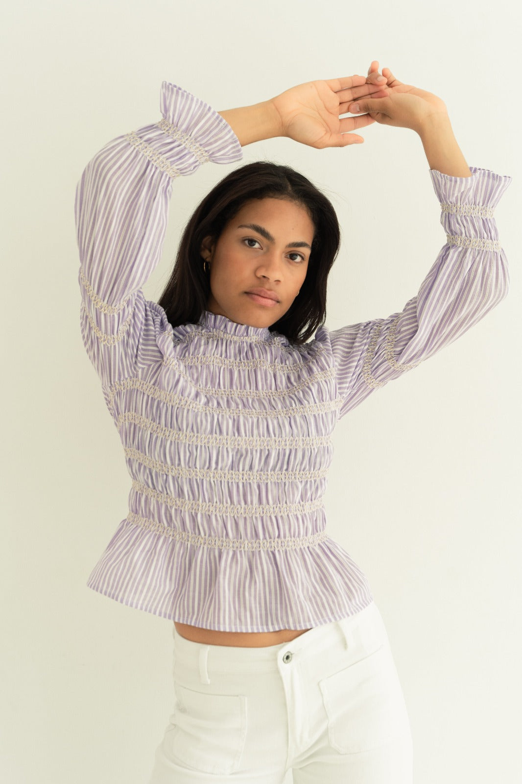 Rocío Lavender Blouse